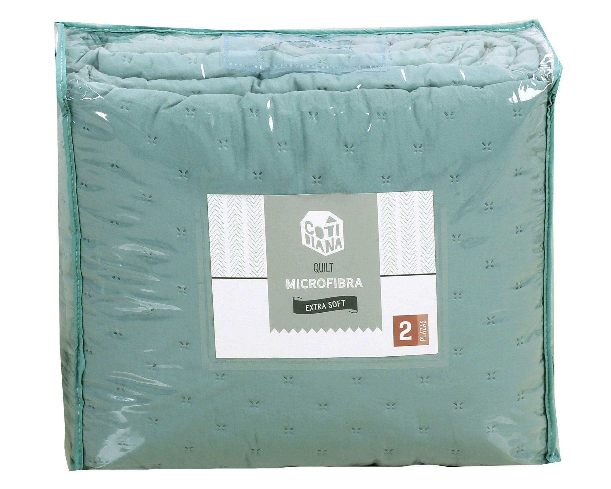 Quilt 2 plazas Prewashed aqua-4