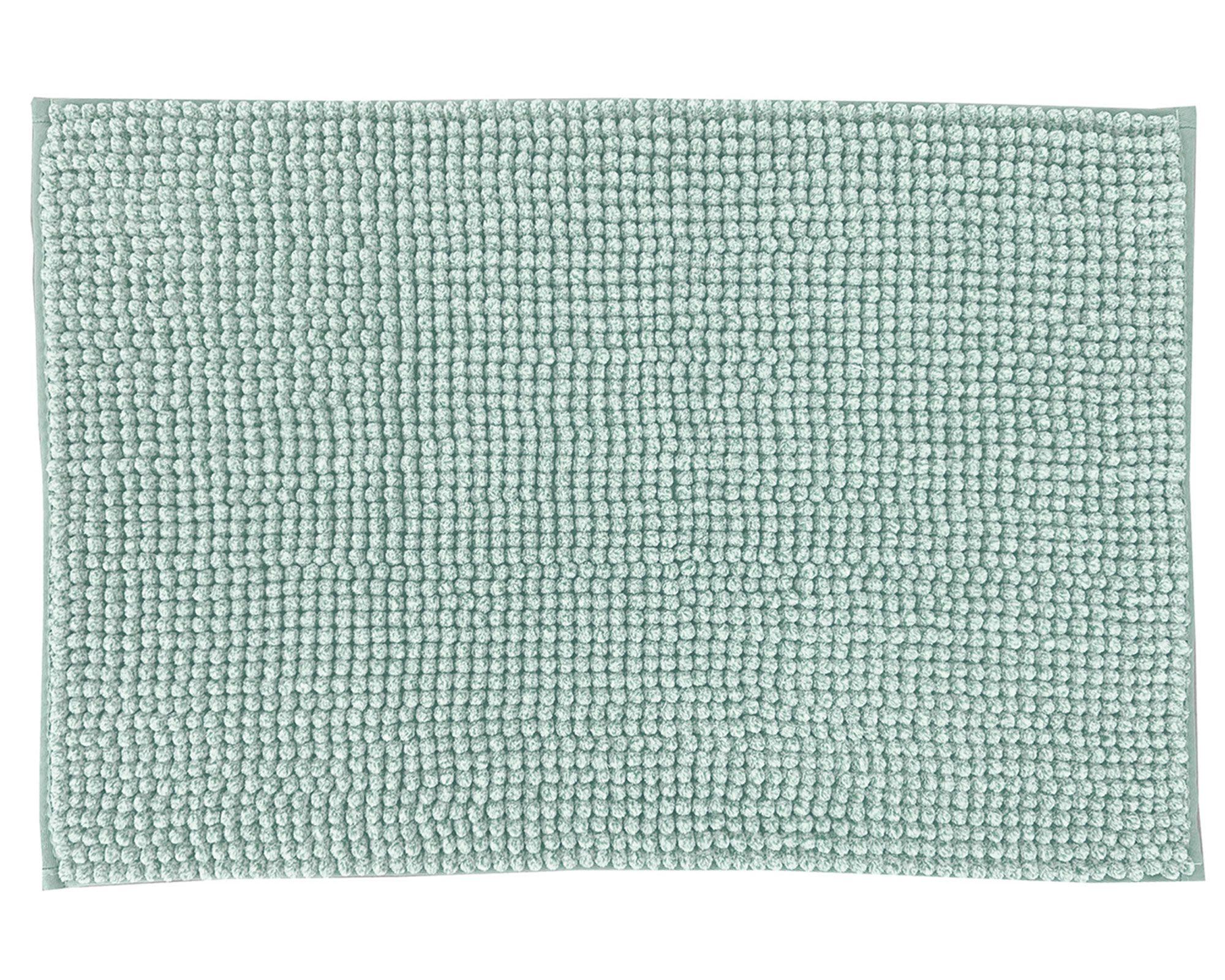 Piso baño 40x60 cm Shaggy aqua Cotidiana-0