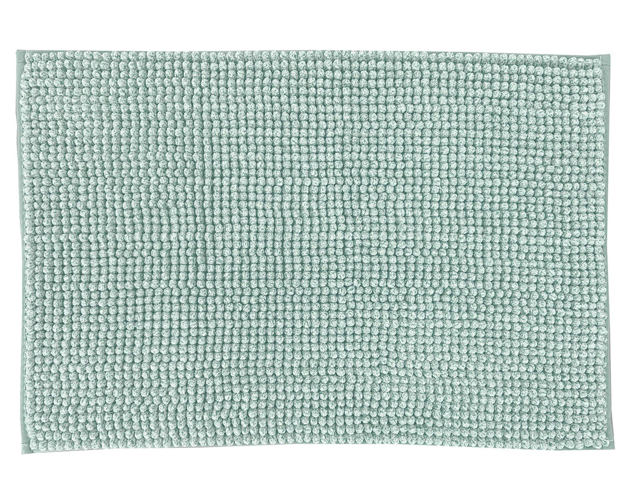 Piso baño 40x60 cm Shaggy aqua Cotidiana-2