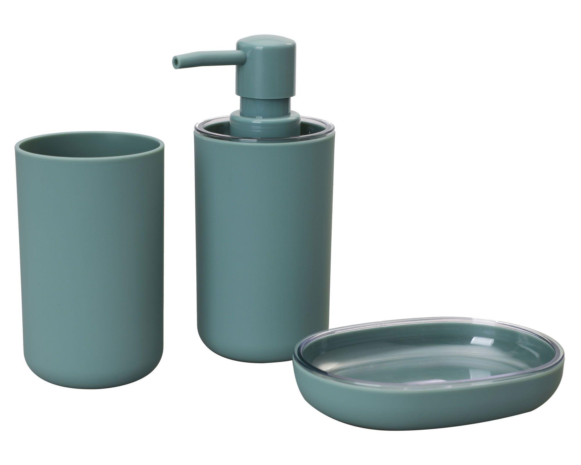 Accesorios baño 3 piezas aqua Cotidiana-0