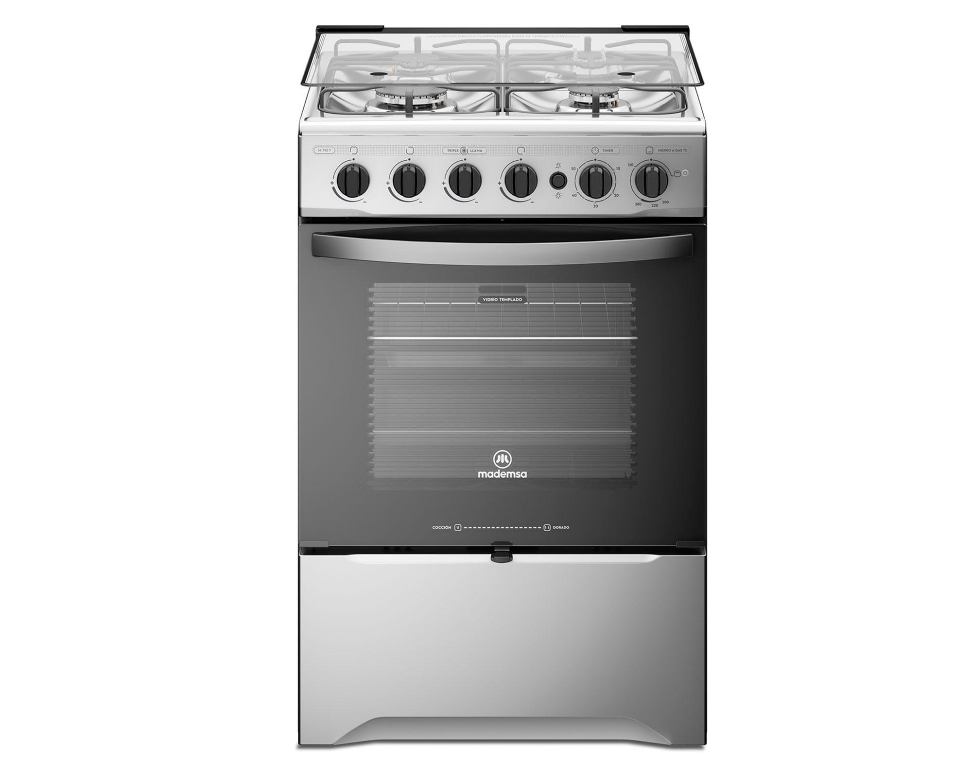 Cocina M 795 T 4 quemadores gas licuado y natural-0