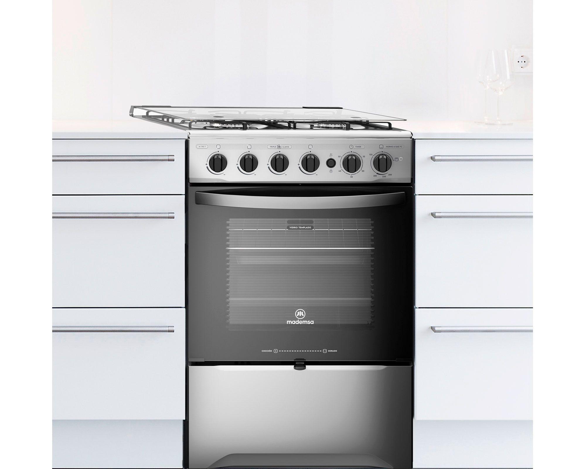 Cocina M 795 T 4 quemadores gas licuado y natural-5