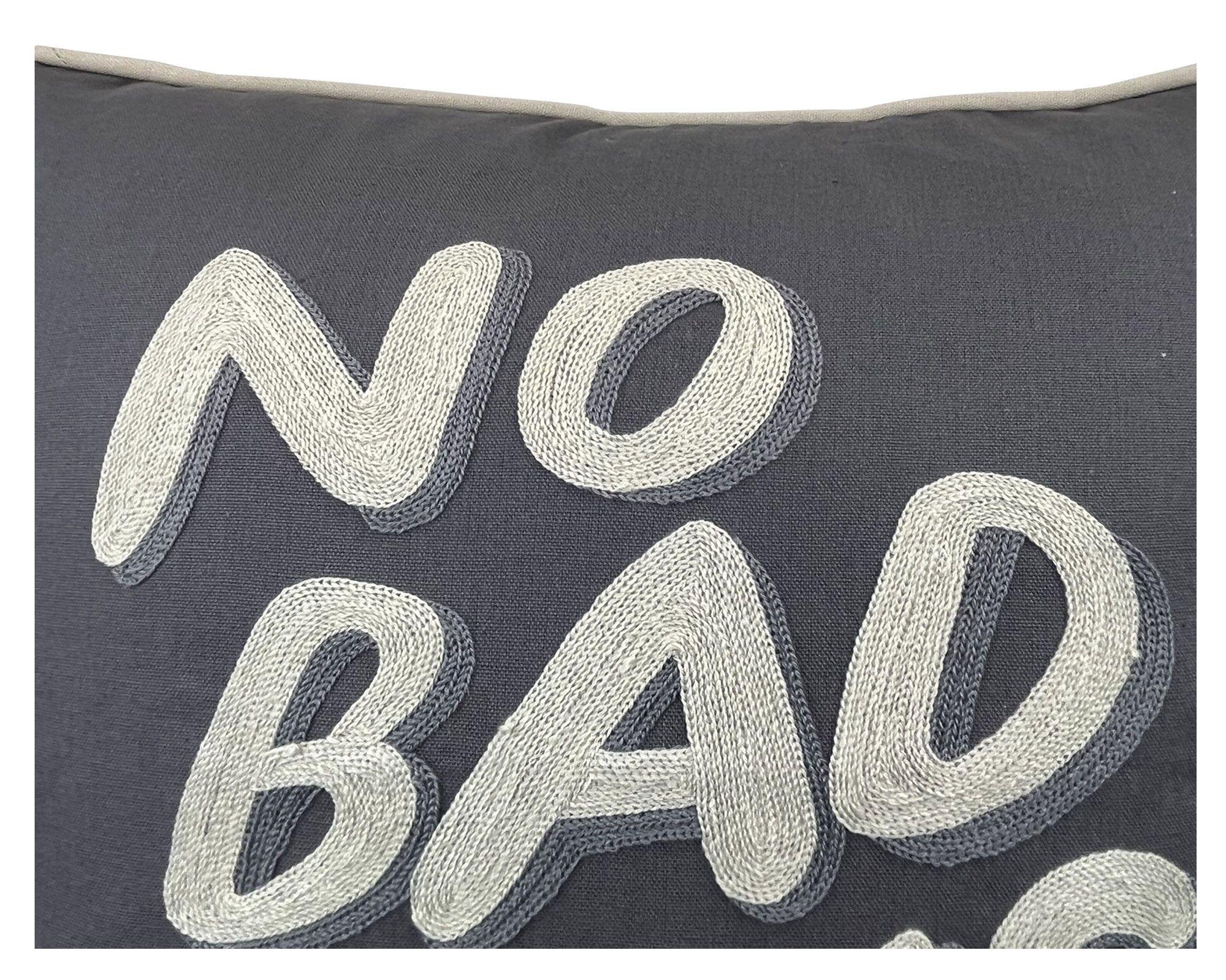 Cojín 45x45 cm bordado gris Cotidiana-2