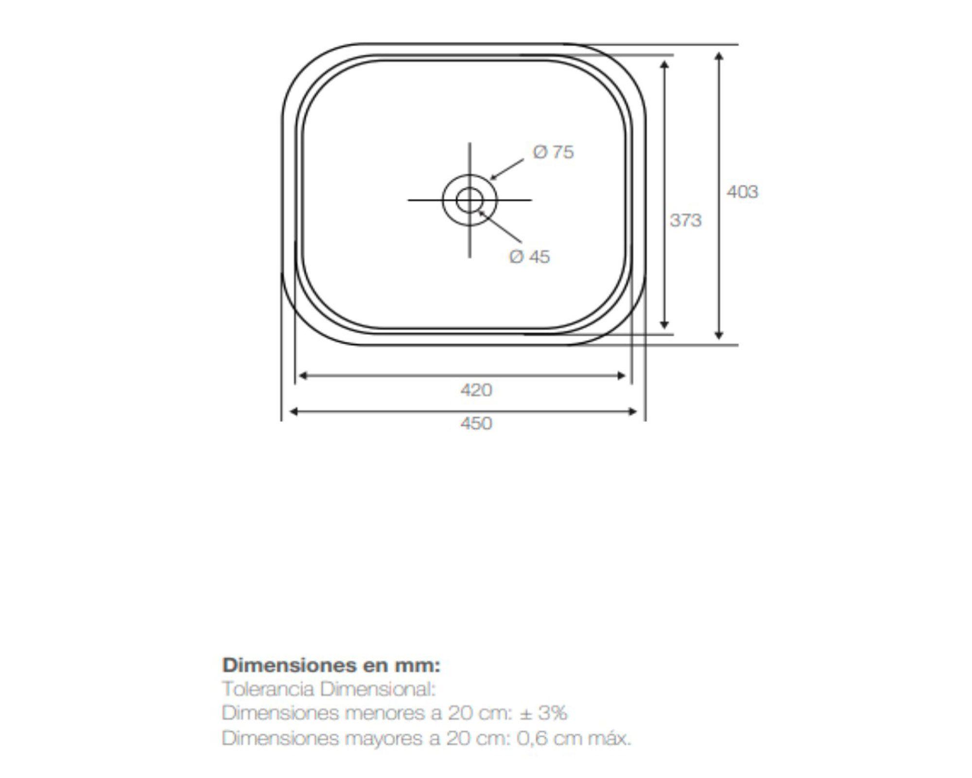 Lavamanos sobreponer 45x40.3 cm Square Slim Briggs-2