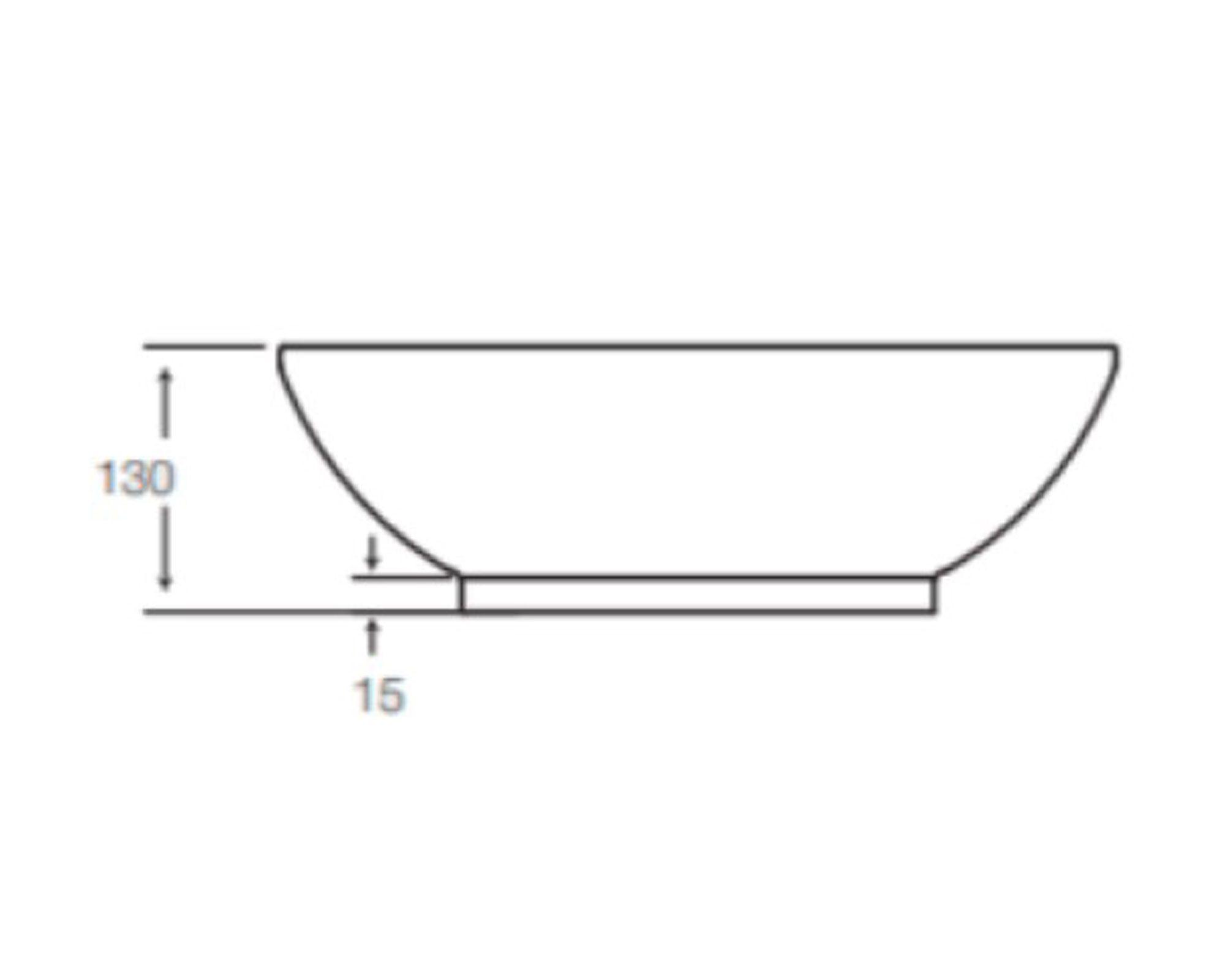 Lavamanos sobreponer 42.5x42.5 cm Malibú Slim Fanaloza-1
