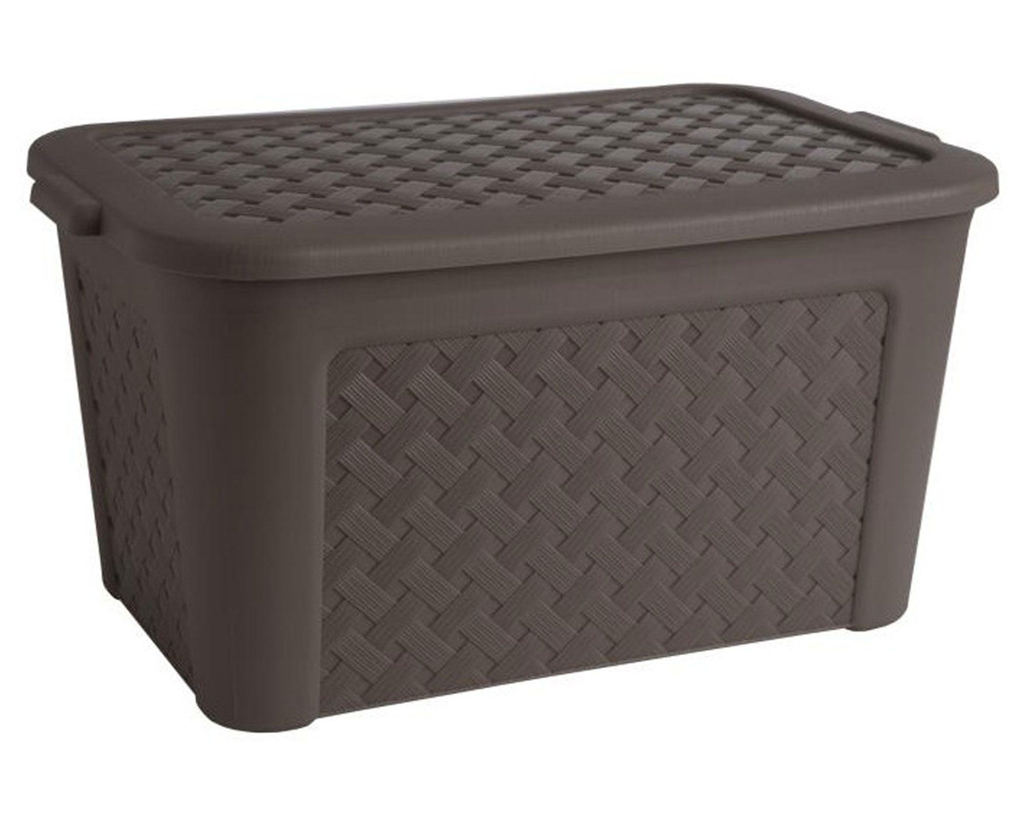 Caja organizadora 50 litros café Innovaplast-1