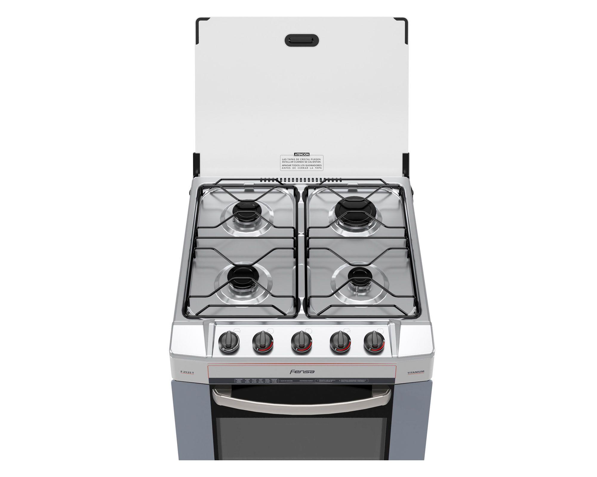 Cocina 4 quemadores F2525T Fensa-2
