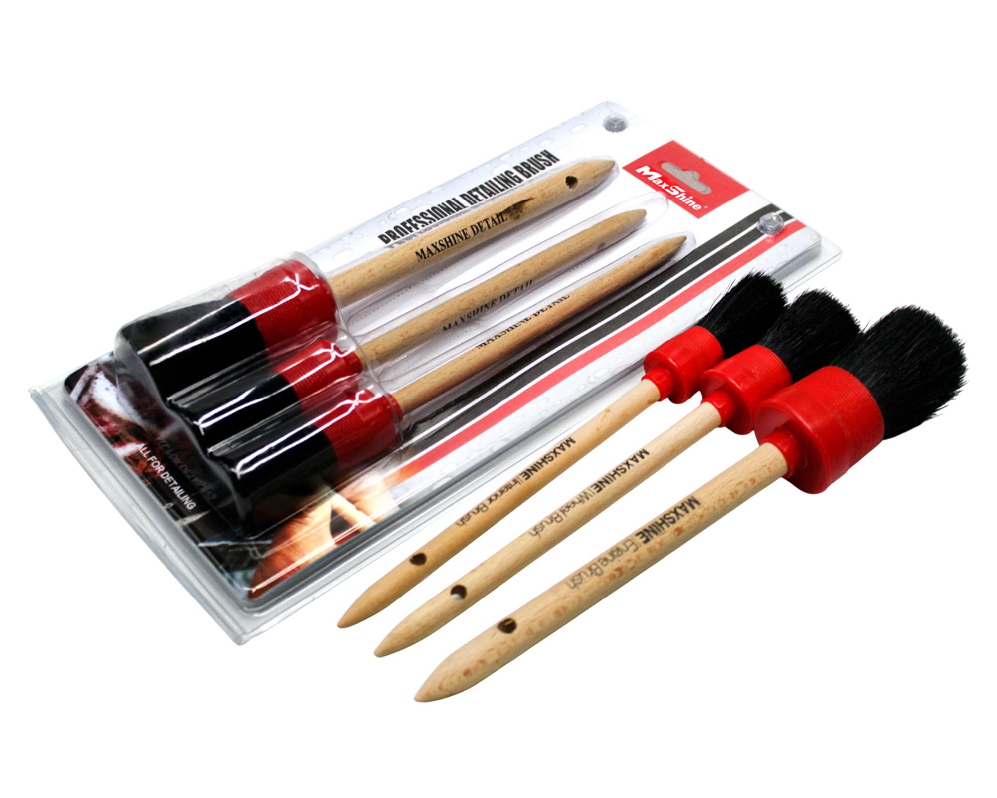 Set de cepillos cerda suave 3 piezas MaxShine-2