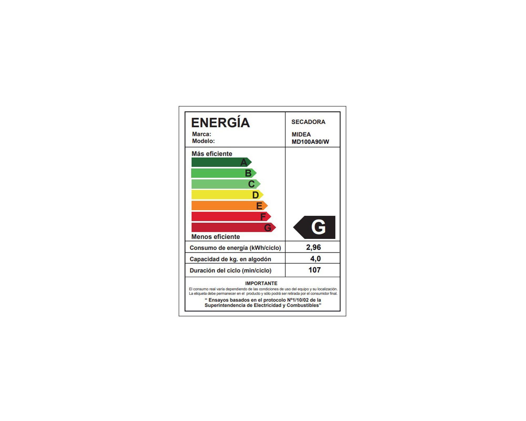 Secadora ventilación 9 kg MD100A90W blanco-8