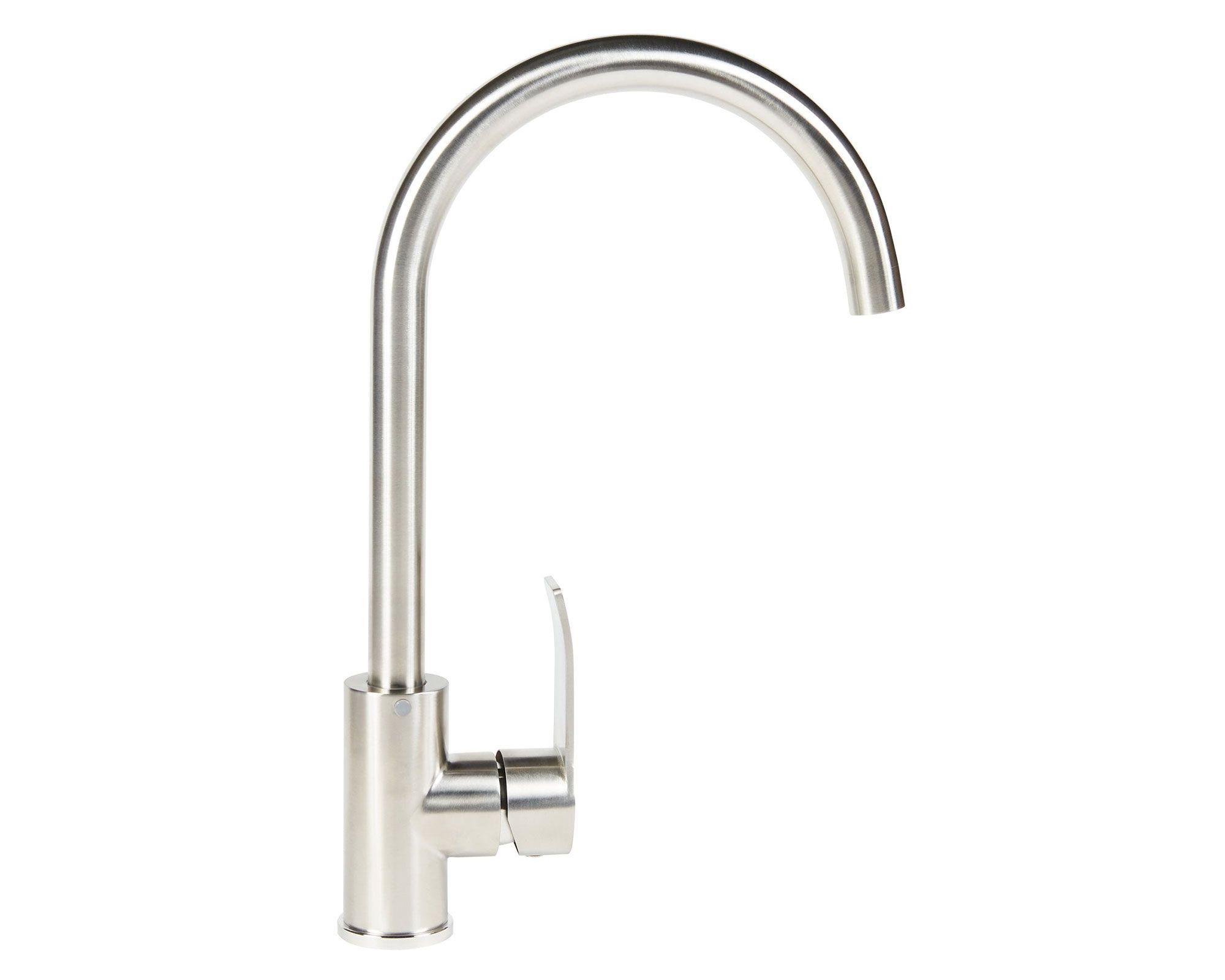 Monomando lavaplatos Steel FX gris-1