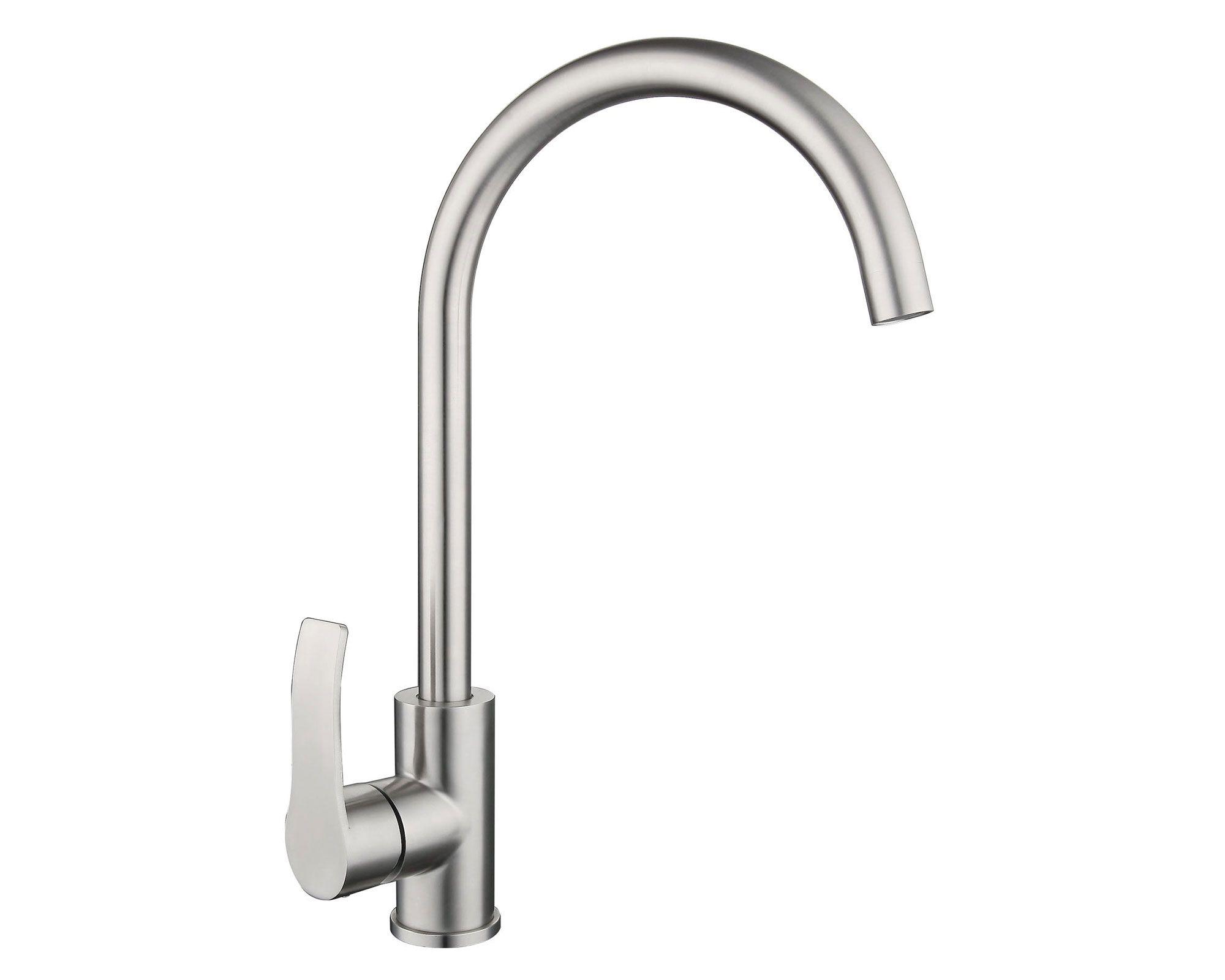 Monomando lavaplatos Steel FX gris-0