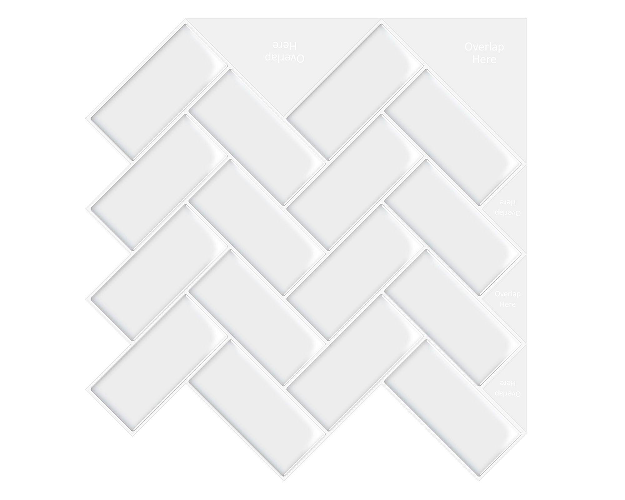 Mosaicos 30x28 cm rectángulos blanco-3