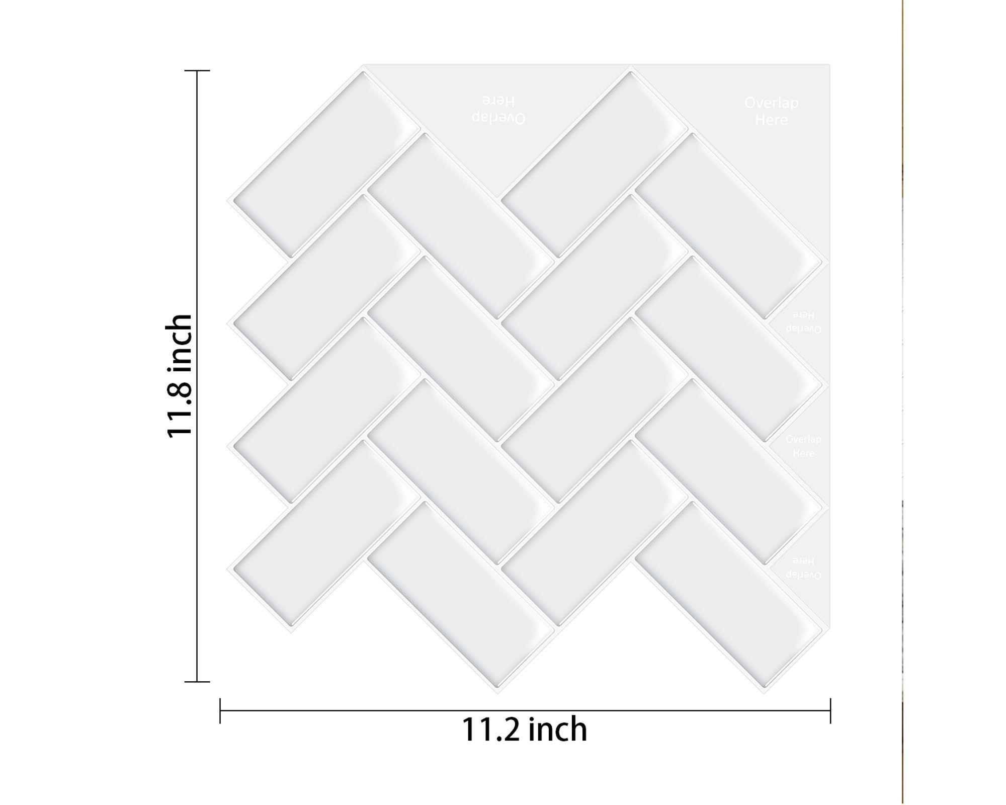 Mosaicos 30x28 cm rectángulos blanco-2