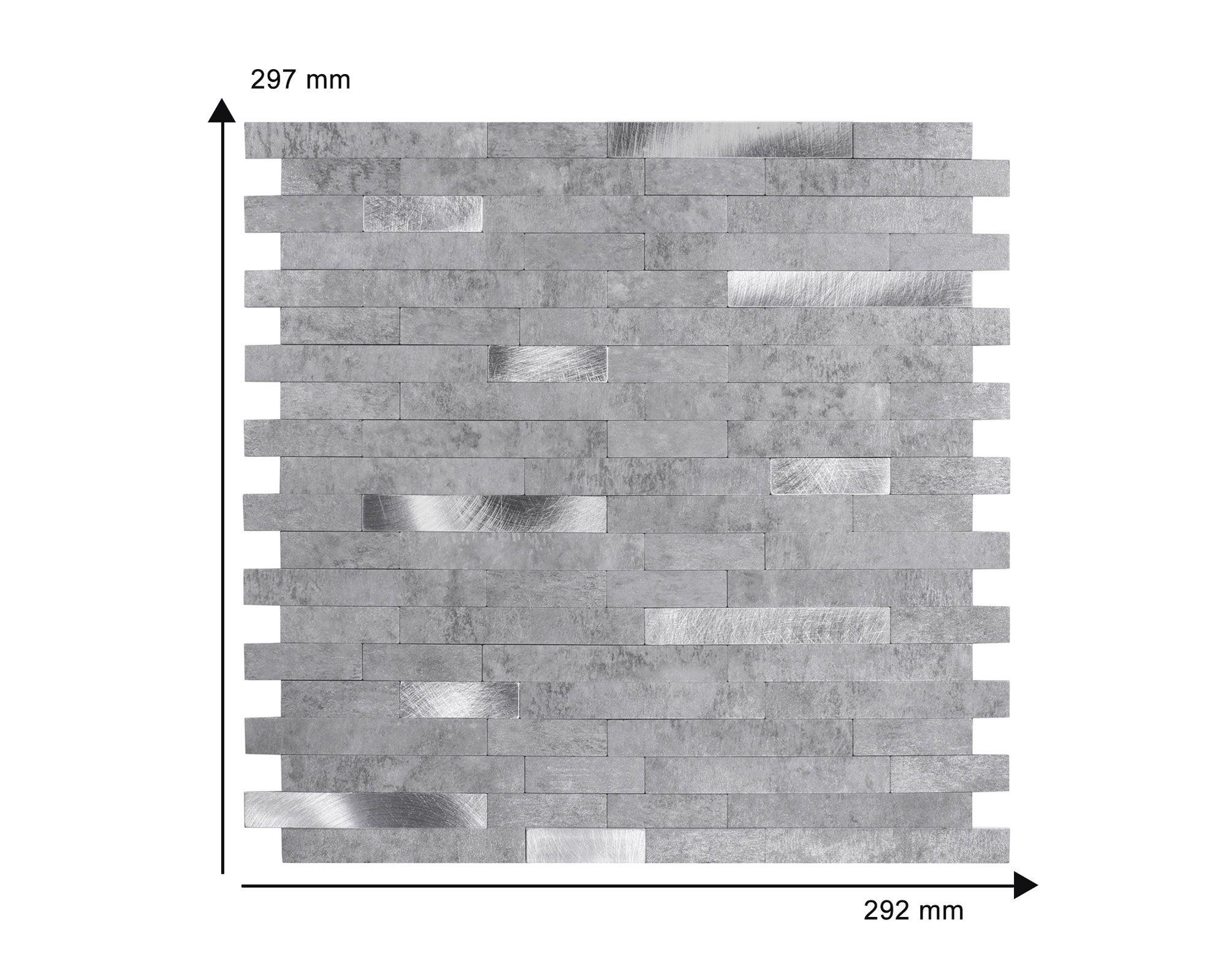 Mosaicos 29.7x29.2 cm Piedra gris-2