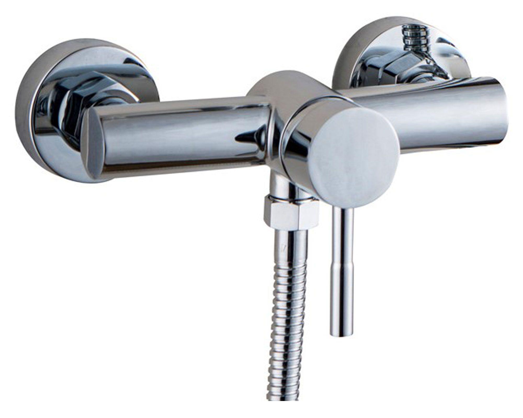 Monomando ducha 24.5x18 cm Stal gris cromo Duschy-1