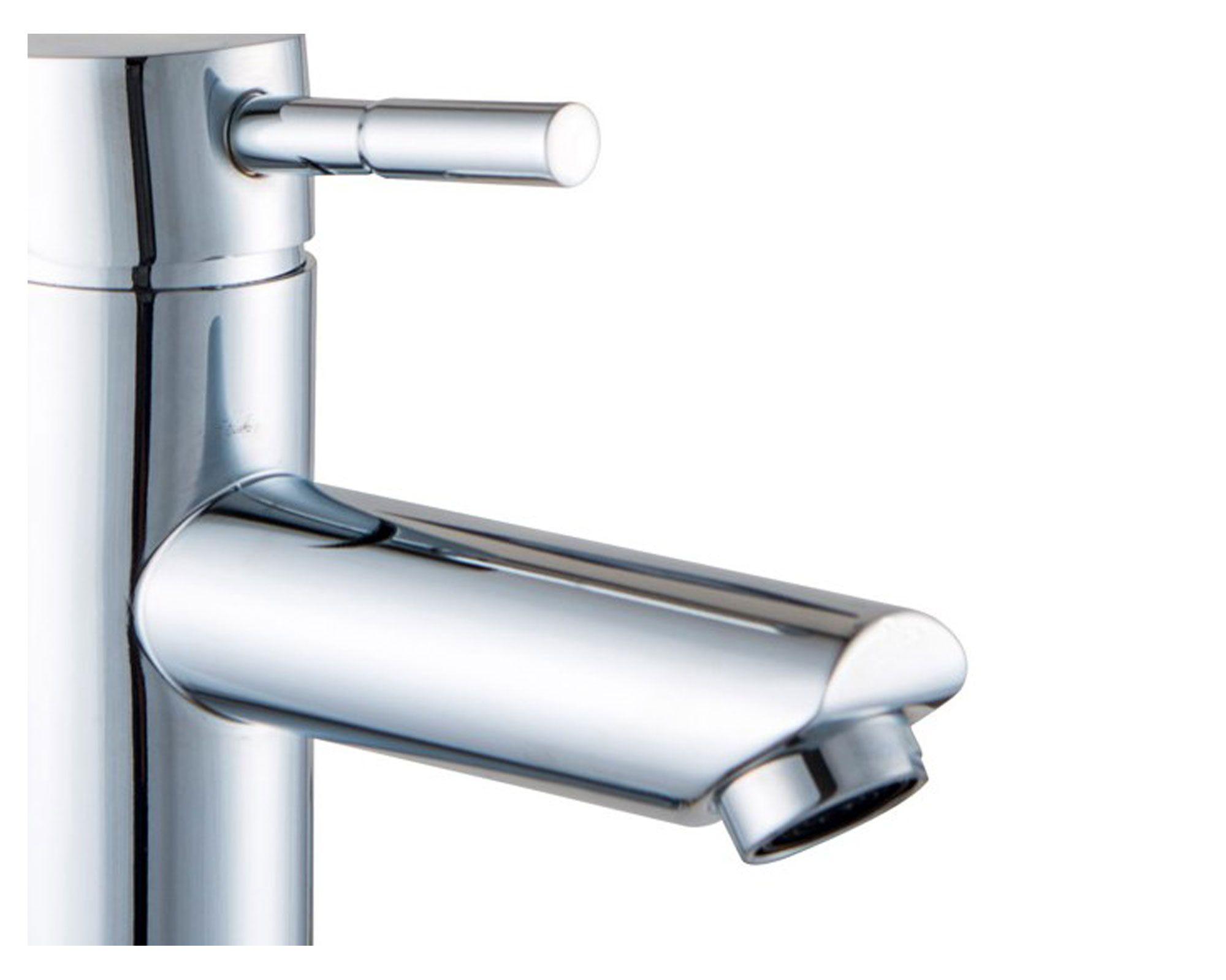 Monomando lavatorio 20x17 cm Stal gris cromo Duschy-1