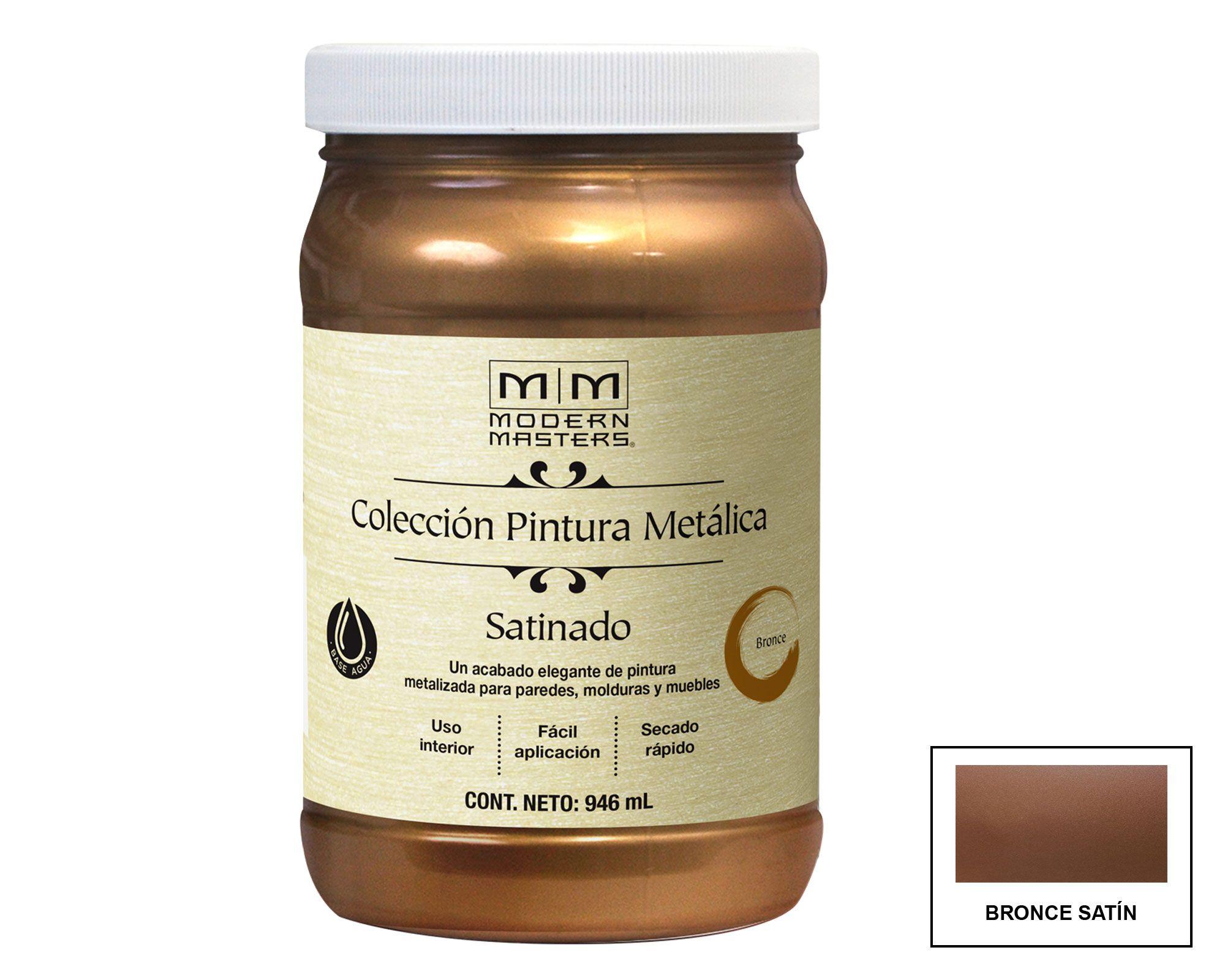 Esmalte al agua 946 ml Modern Masters bronce satín satín Rust-Oleum-0
