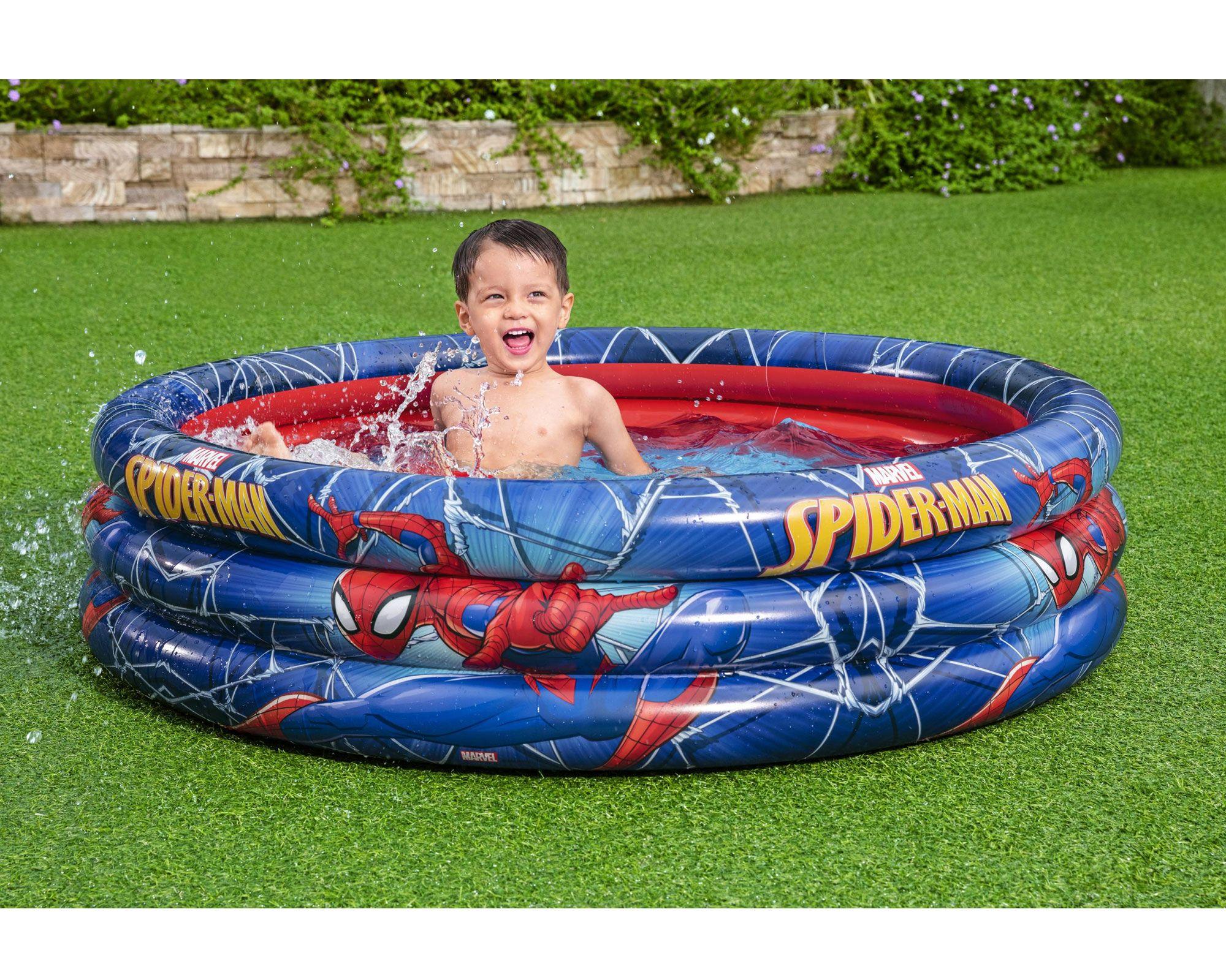 Piscina inflable 122 cm 200 litros Spider-Man Bestway-4