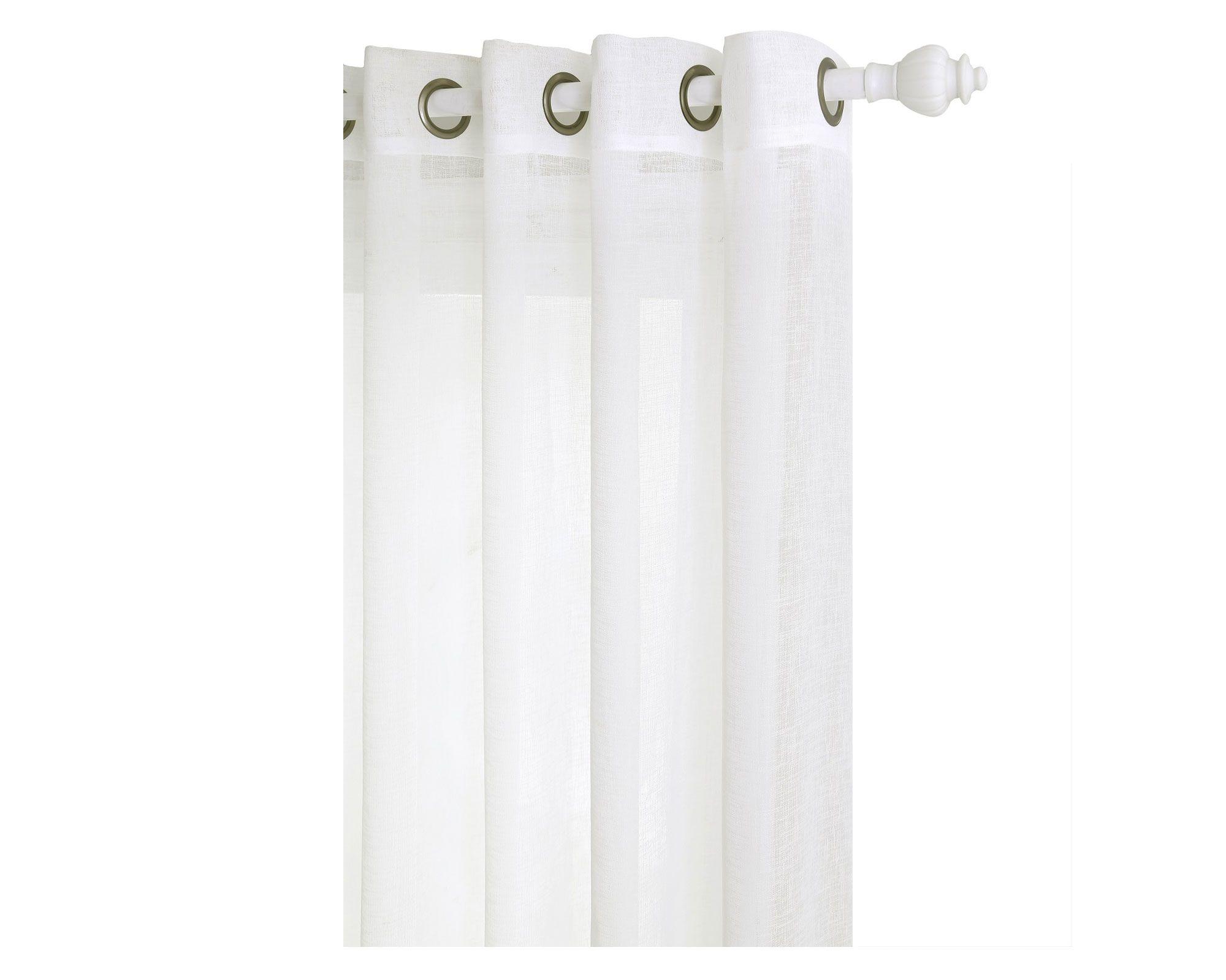 Cortina velo gasa natural ojetillo 200x230 cm poliéster 1 paño Bellavista Home-1