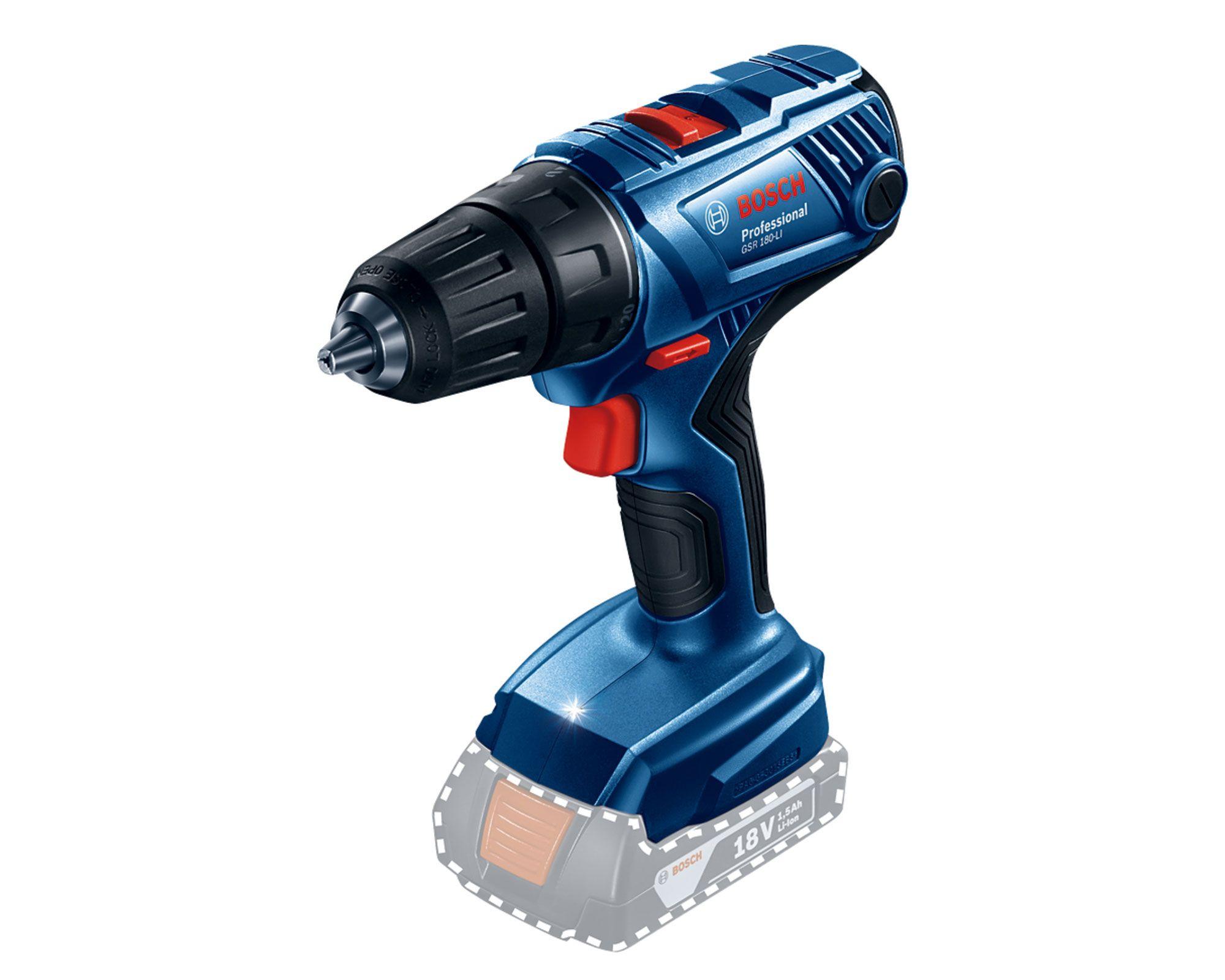 Taladro atornillador inalámbrico 18V 13 mm GSR 180LI 18V Bosch-1