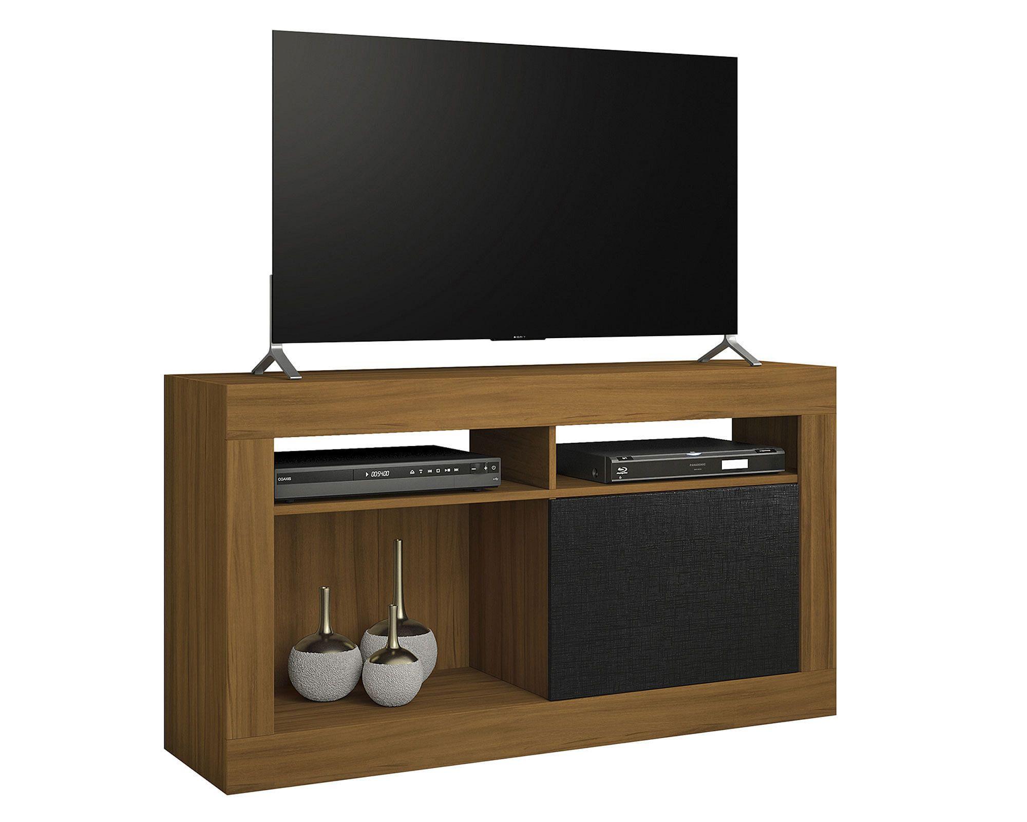 Rack TV 50'' Price café/negro Home Mobili-1