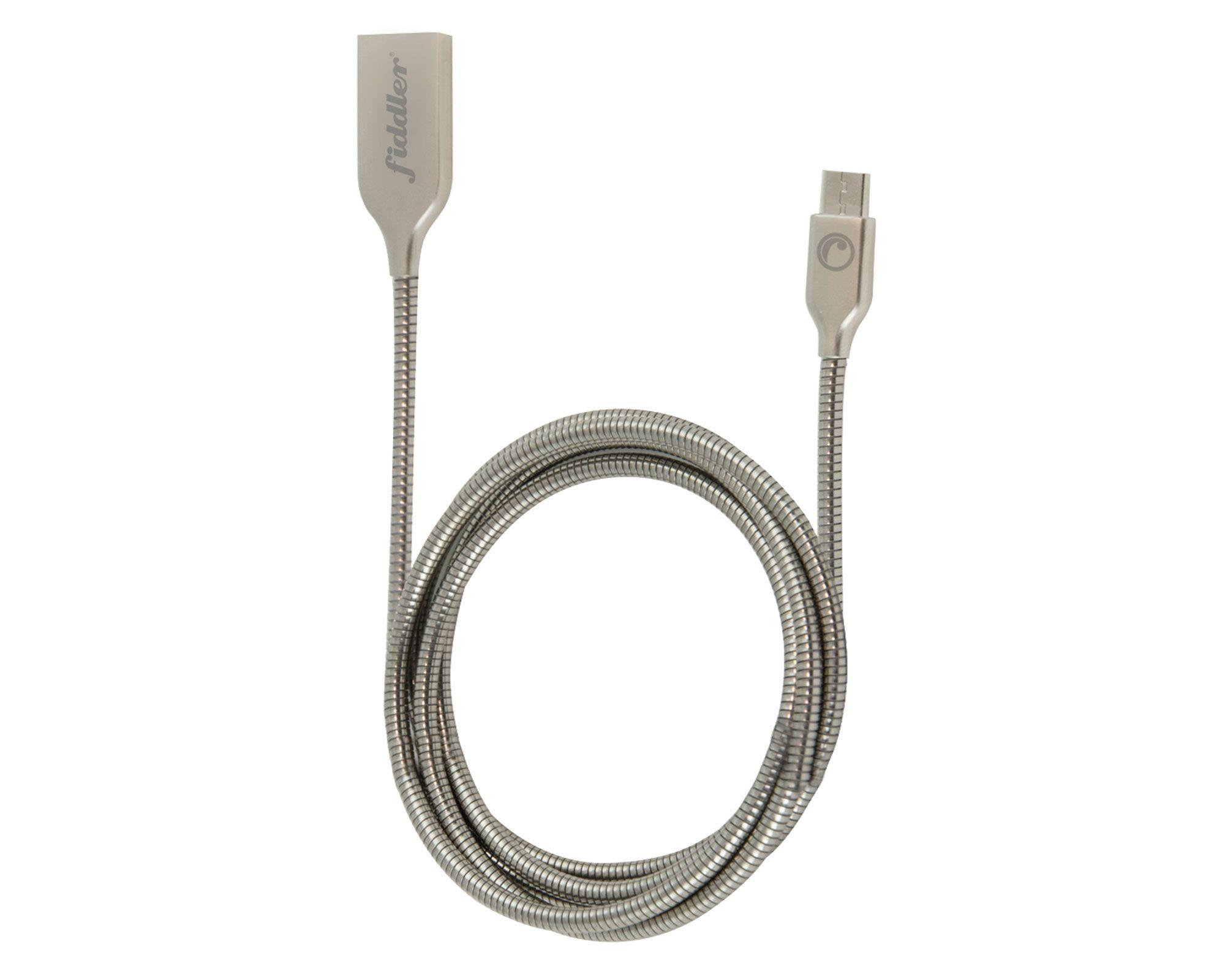 Cable Micro USB 1 m metálico Fiddler-0