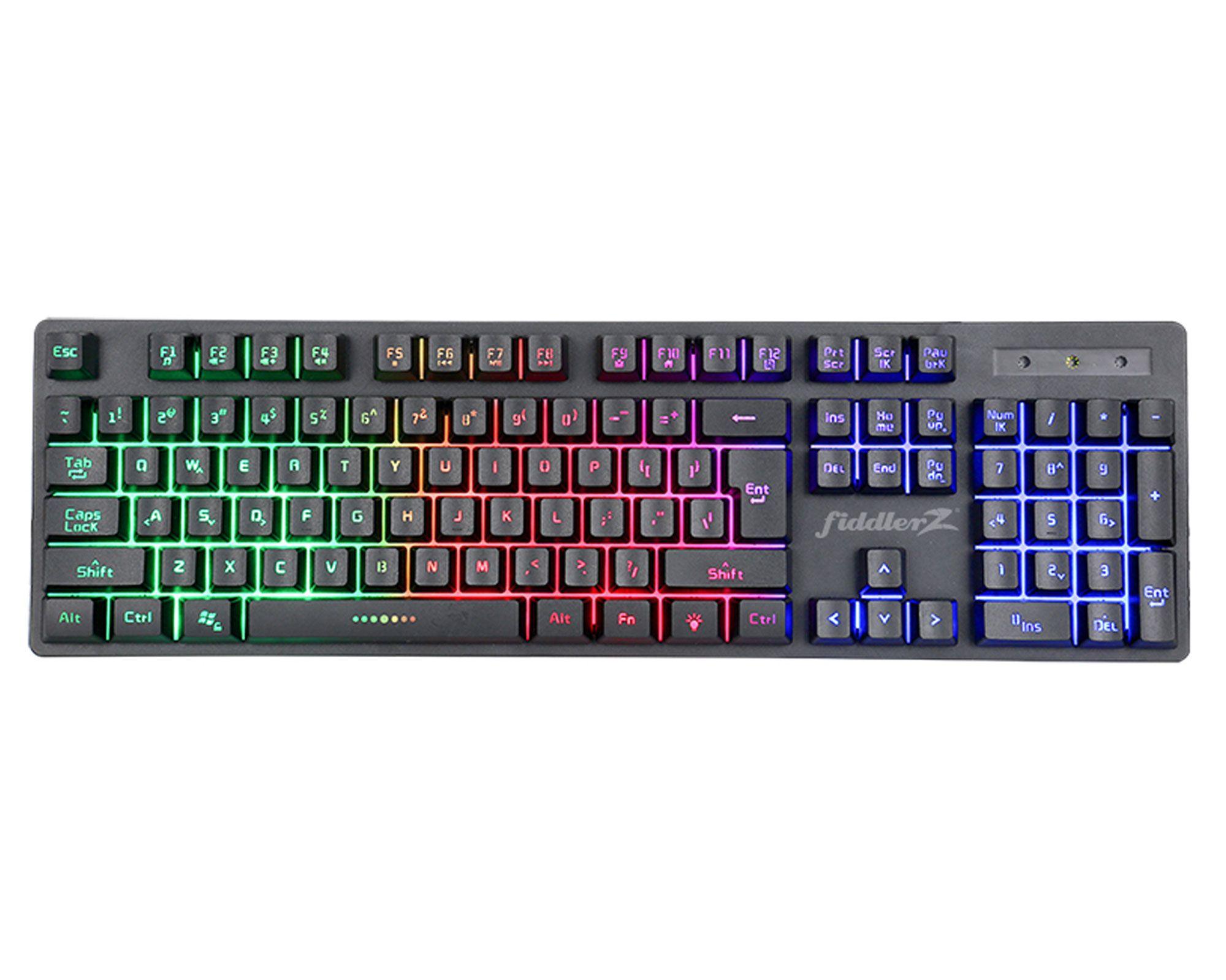 Teclado + mouse + mouse Pad + audífonos Fiddler.-4