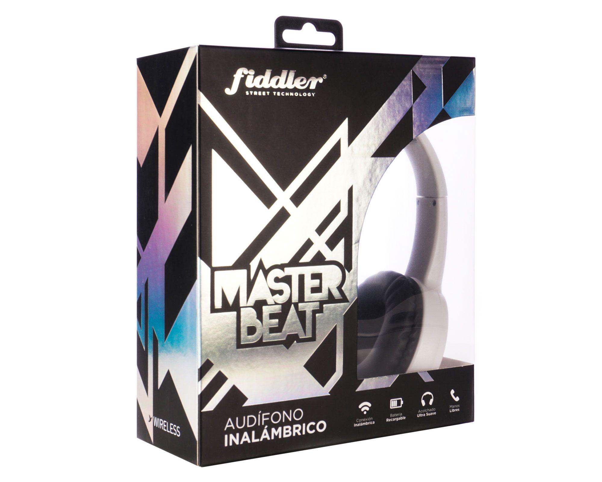 Audífonos Bluetooth Master Beat blanco Fiddler.-3