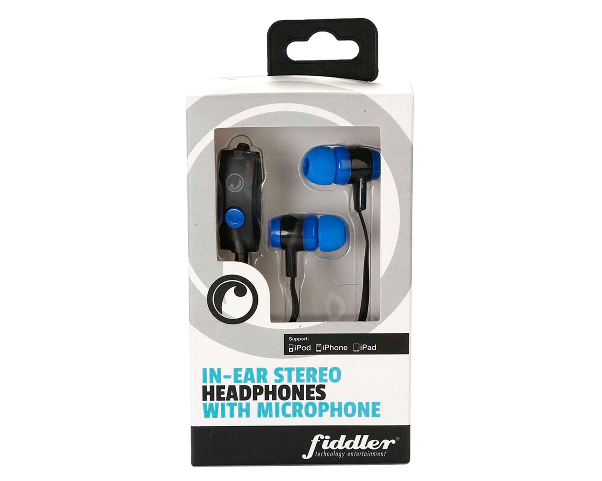 Audífonos In Ear con micrófono azul Fiddler.-1