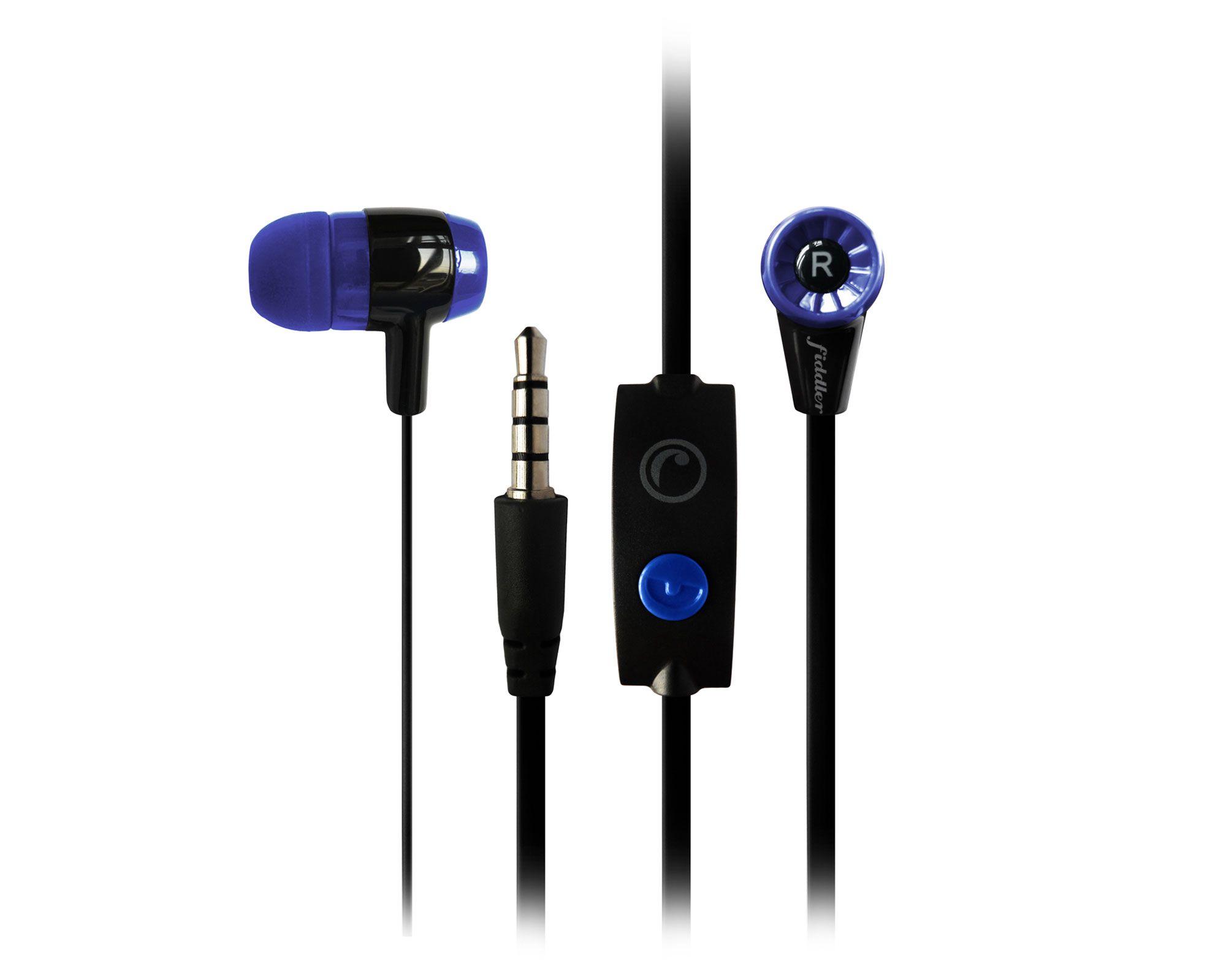 Audífonos In Ear con micrófono azul Fiddler.-0