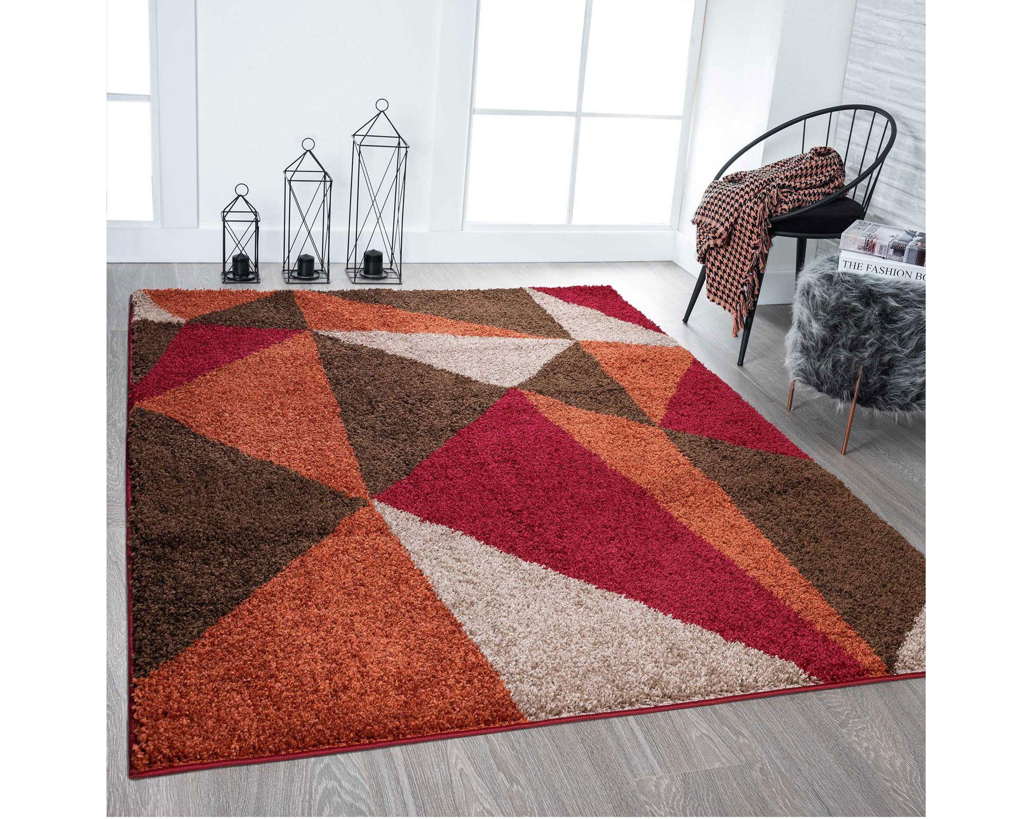 Alfombra 160x230 cm Touch rojo Dib-2