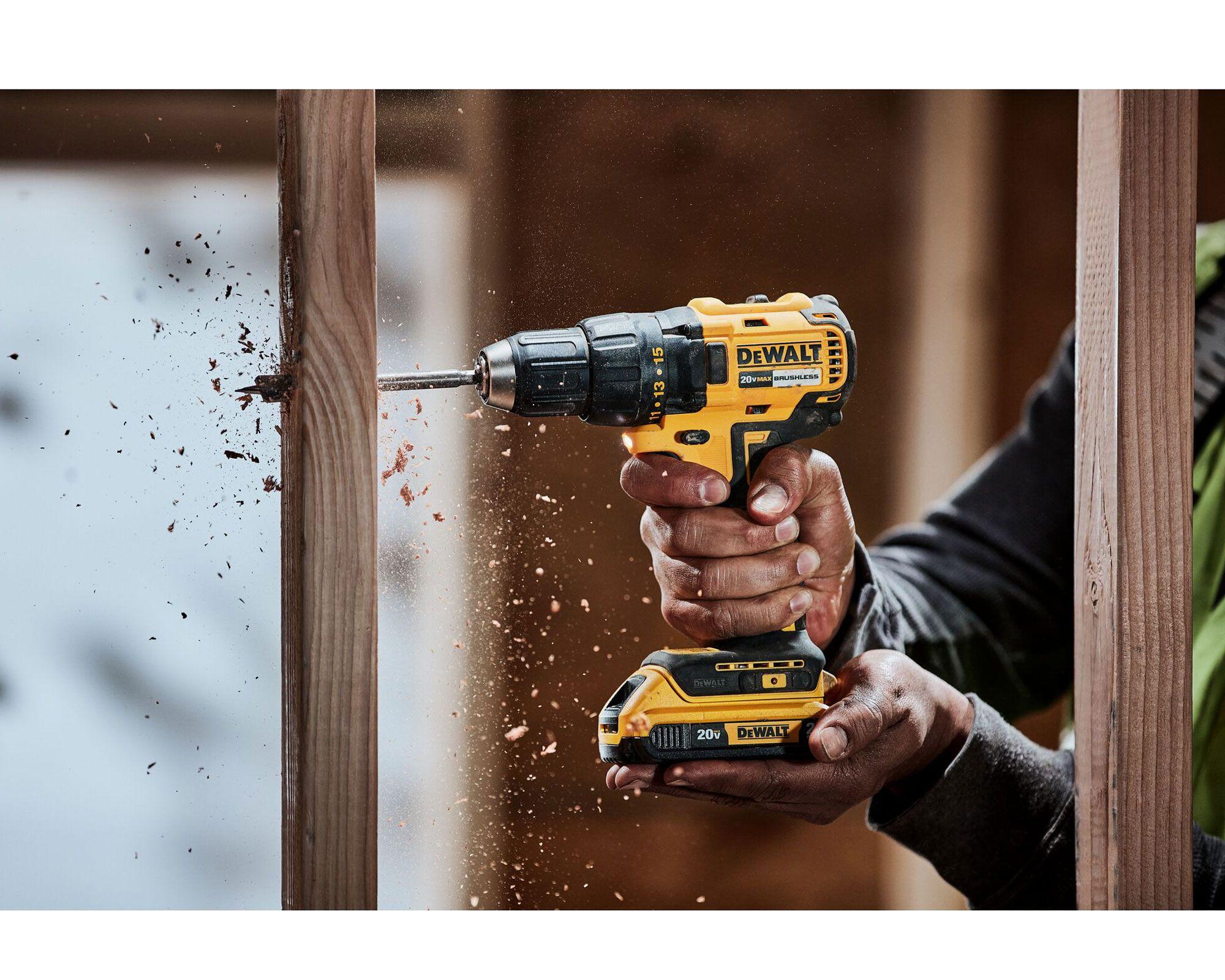 Taladro atornillador 13 mm DCD7771D2-B2 + baterías 2.0 Ah DEWALT-3