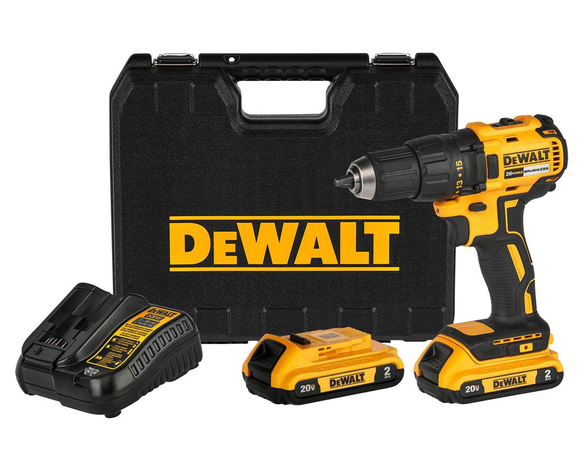 Taladro atornillador 13 mm DCD7771D2-B2 + baterías 2.0 Ah DEWALT-0