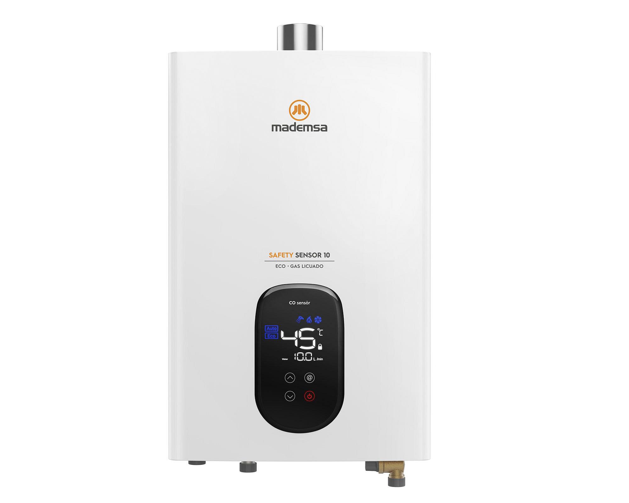 Calefont tiro forzado 10 litros gas licuado Safety Sensor Eco-0