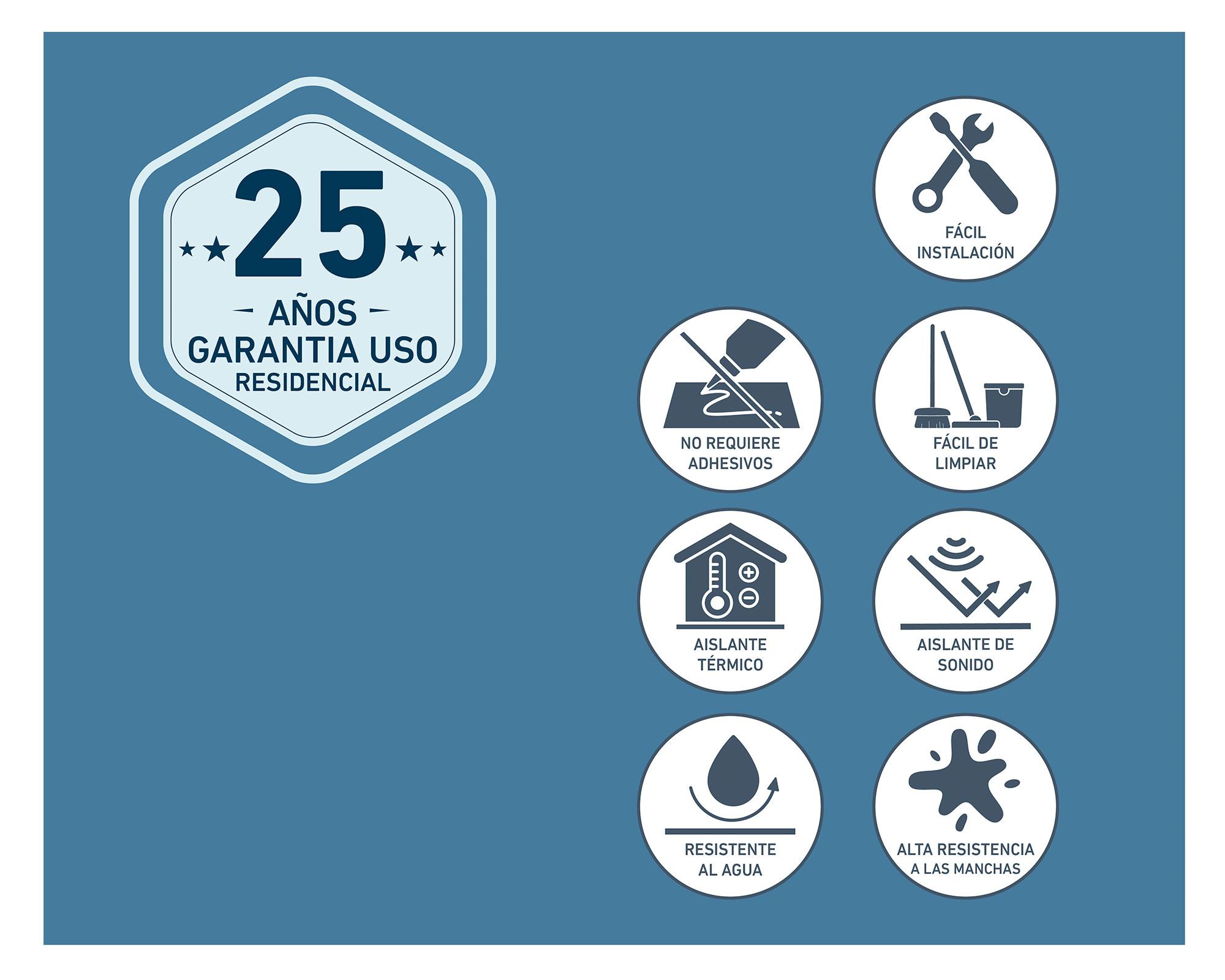 Piso vinílico SPC 4.5 mm Abeto 2.92 m2-3