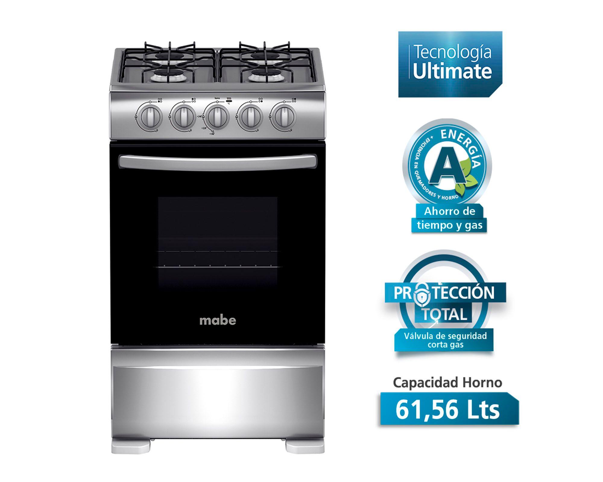 Cocina 4 quemadores CMC20AXX-1 Mabe-1