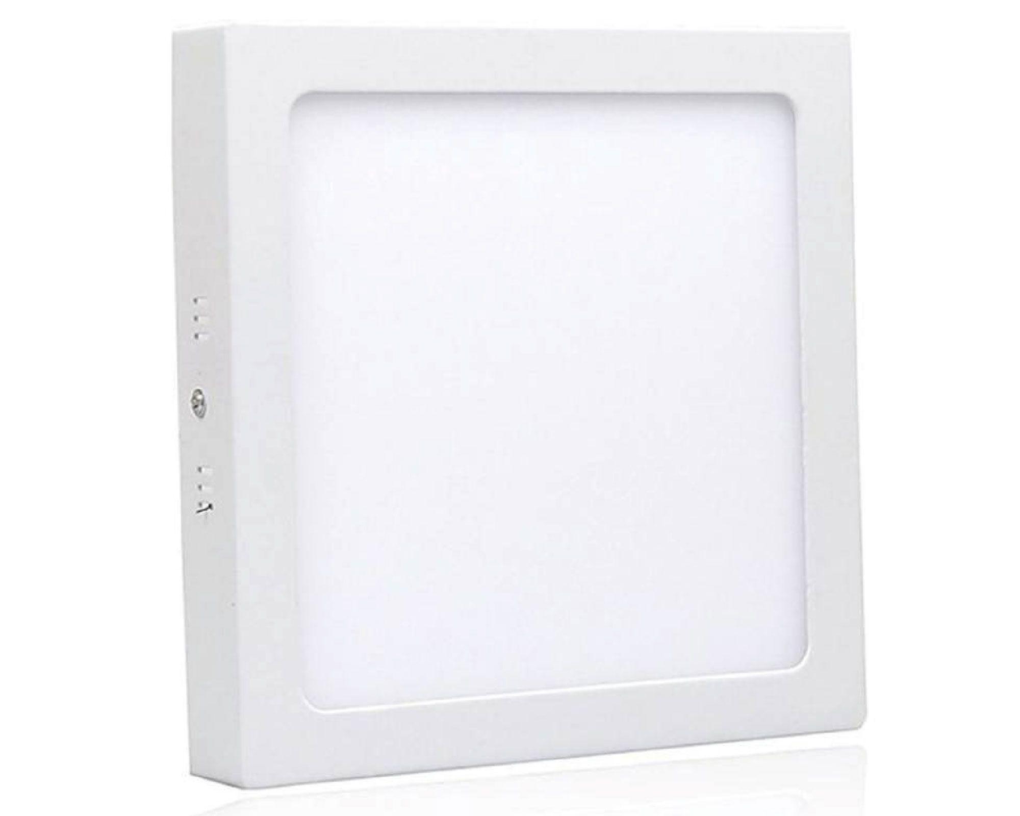 Panel LED Sobreponer Cuadrado Luz Fría 25W-0
