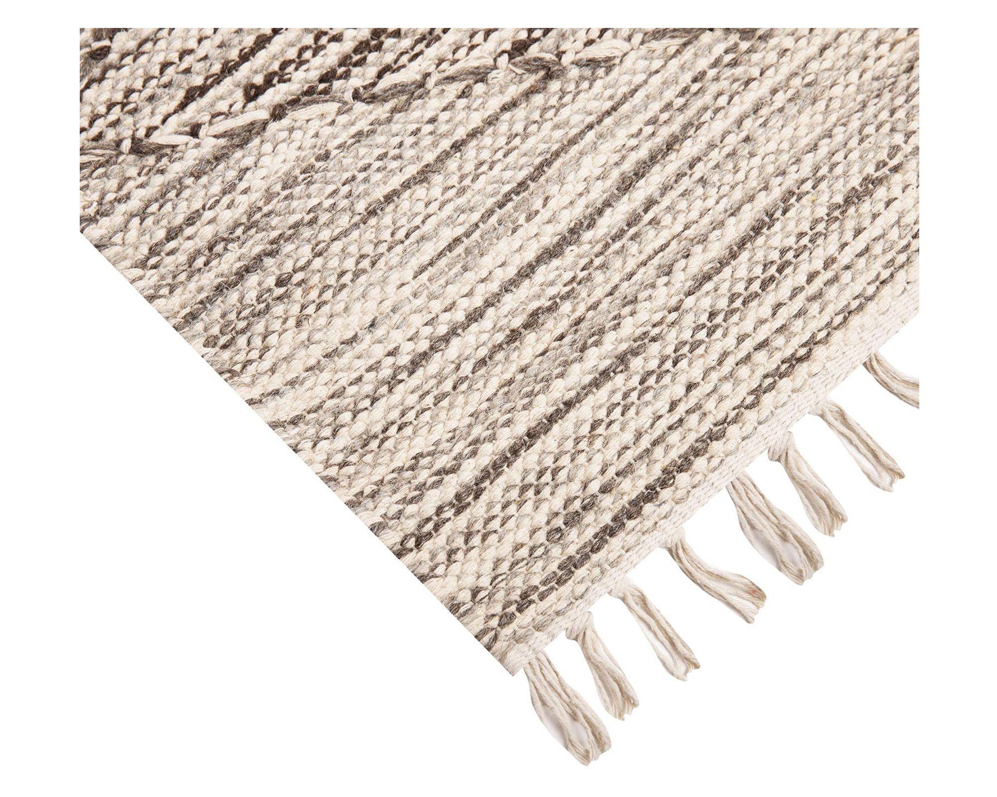 Alfombra 230x160 cm Handwoven Natural geométrico gris Dib-2