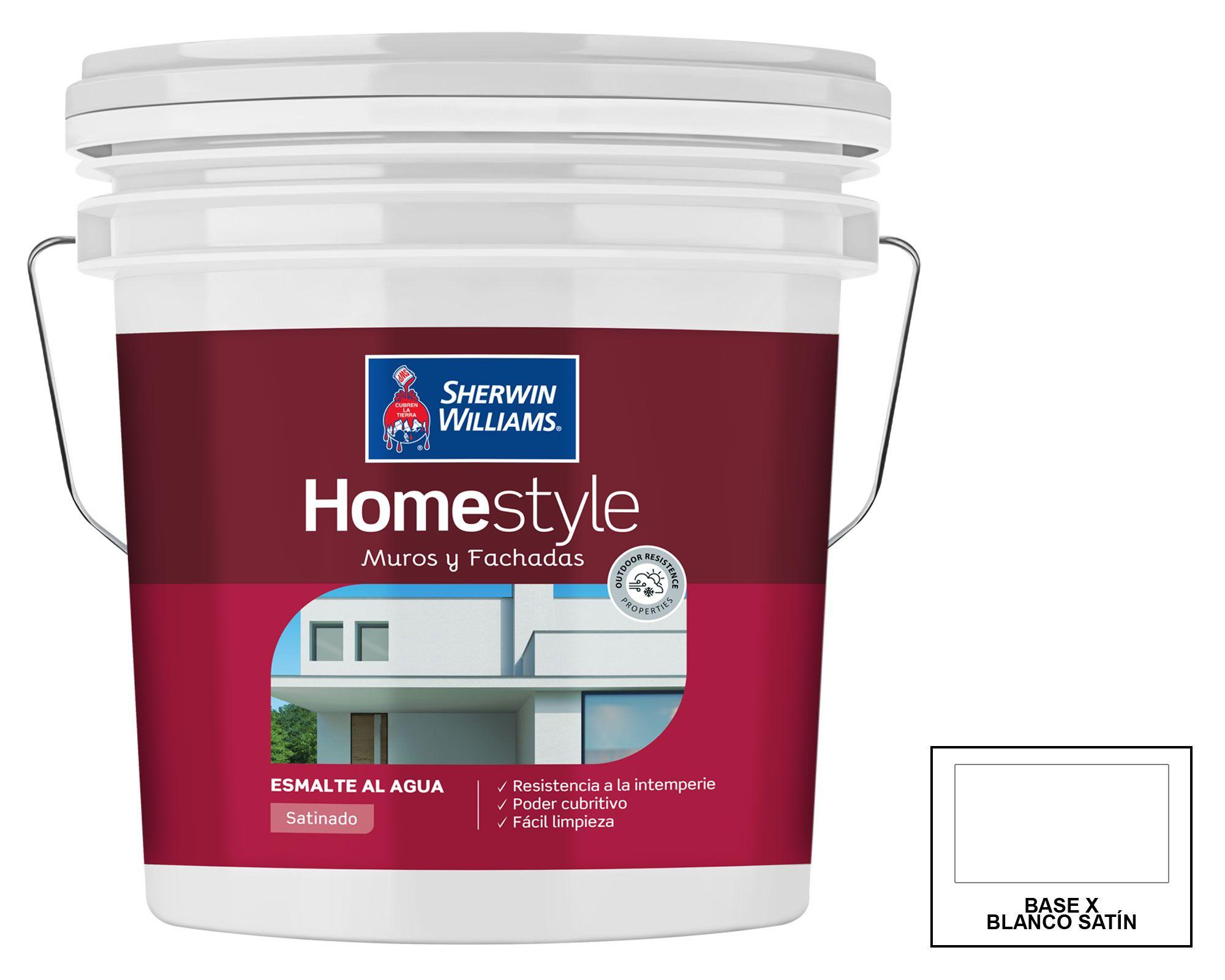 Esmalte al agua tineta Home Style Base X Satín Sherwin Williams-0