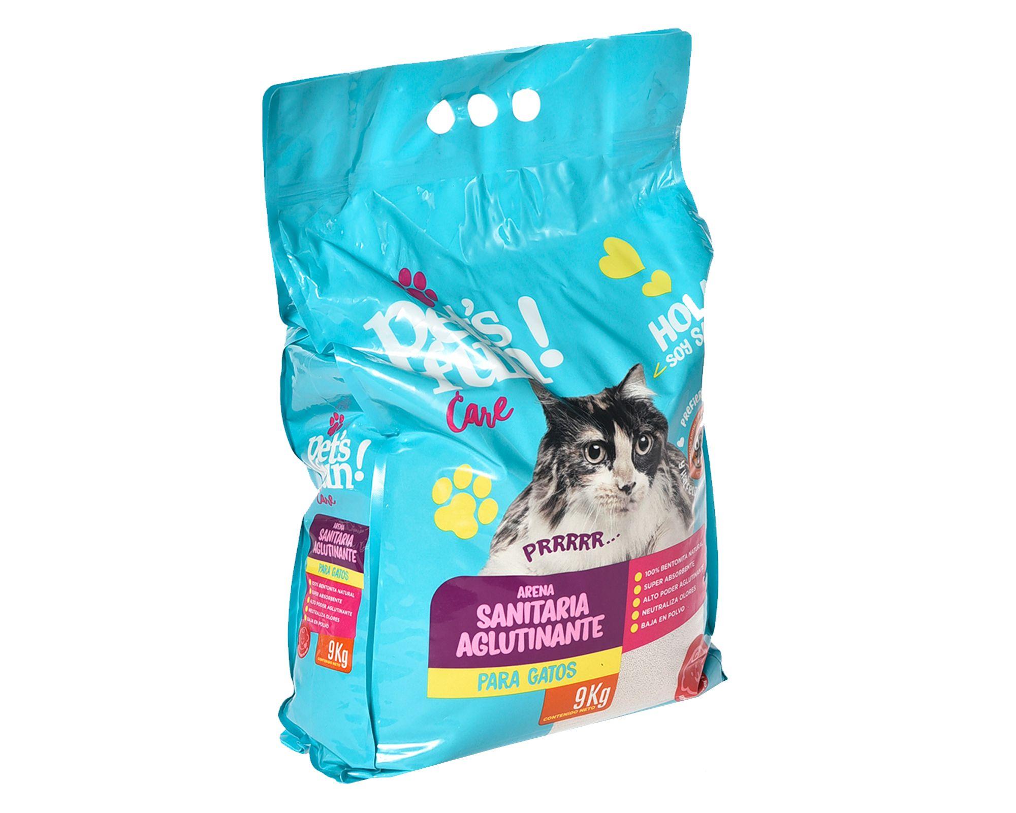 Arena sanitaria gatos 9 kg Aglutinante-1