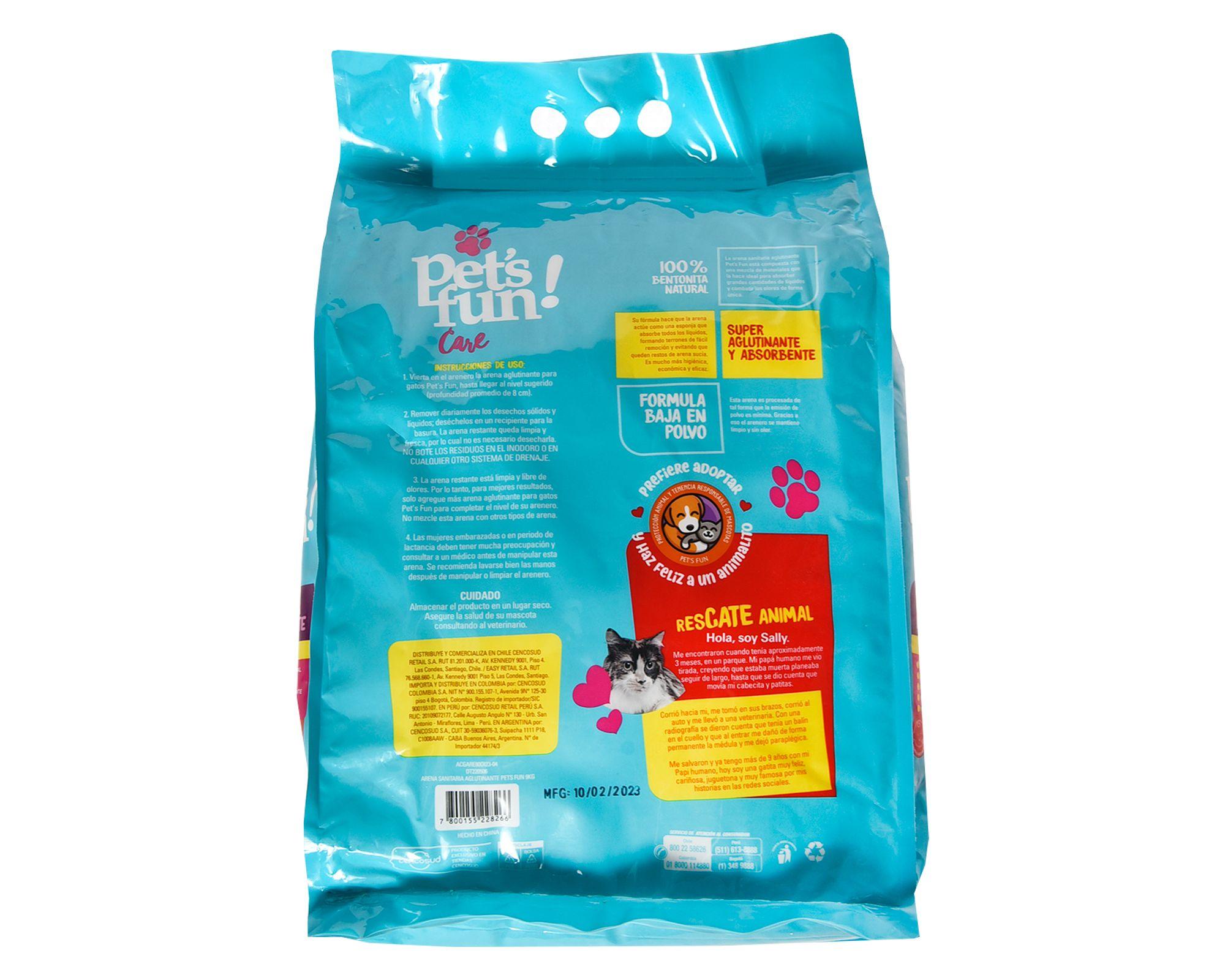 Arena sanitaria gatos 9 kg Aglutinante-2