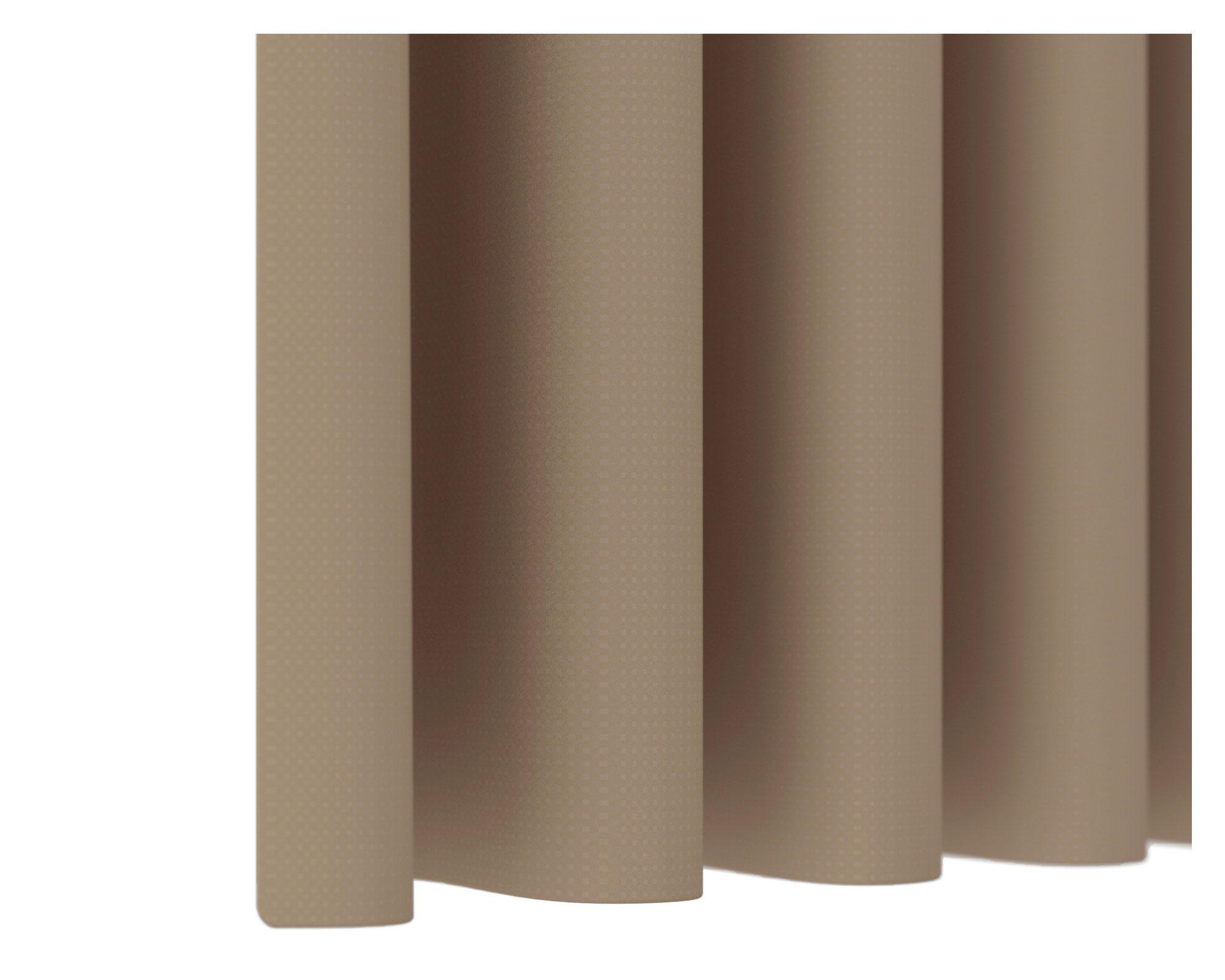Set de cortinas Cotidiana marrón 140x230 cm-2