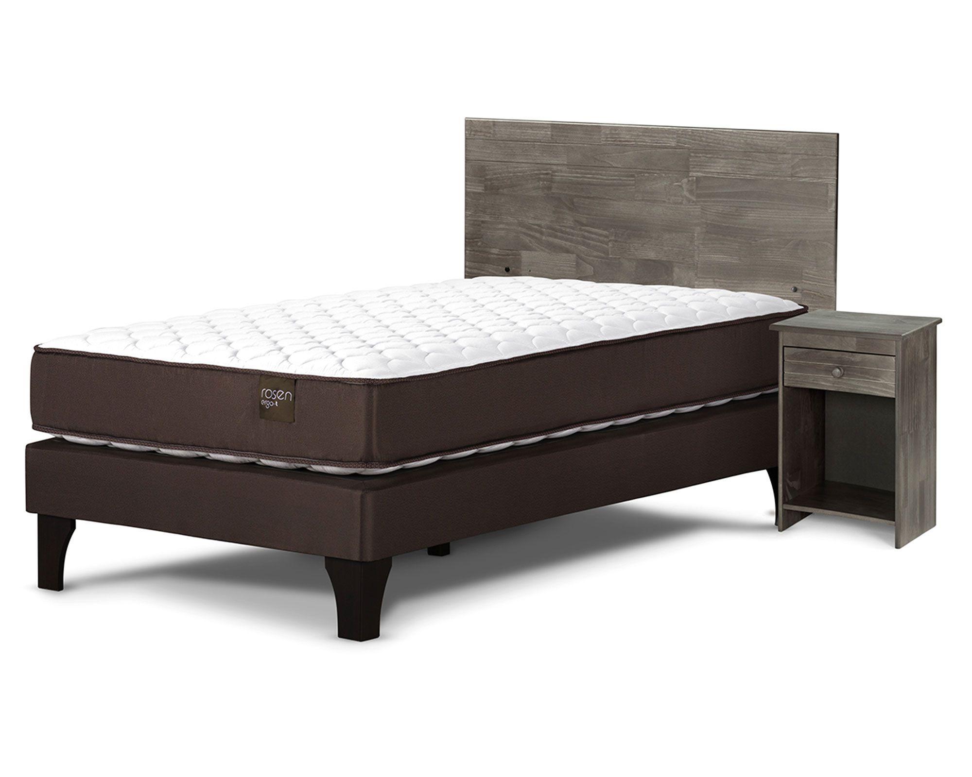 Cama europea 1.5 plazas Ergo T + set Tabor grafito Rosen-1