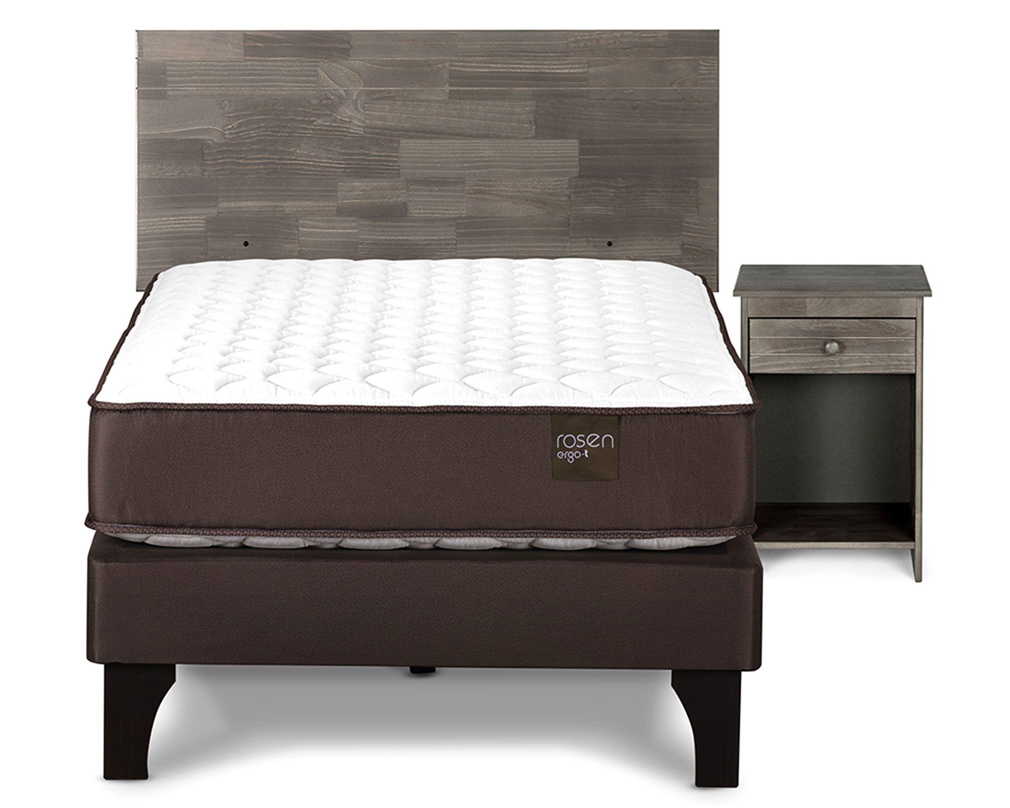 Cama europea 1.5 plazas Ergo T + set Tabor grafito Rosen-0