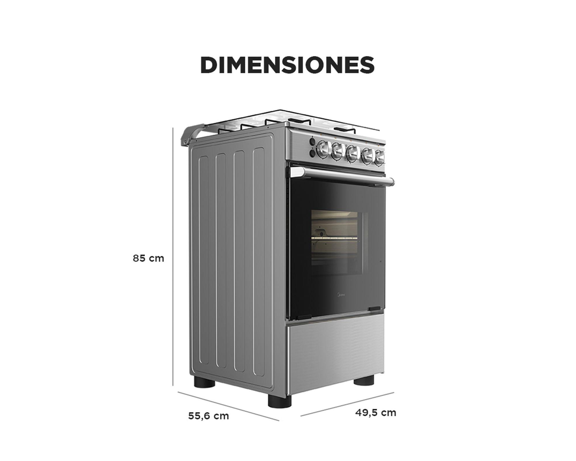 Cocina MCG-4QSG20NS 4 quemadores-7