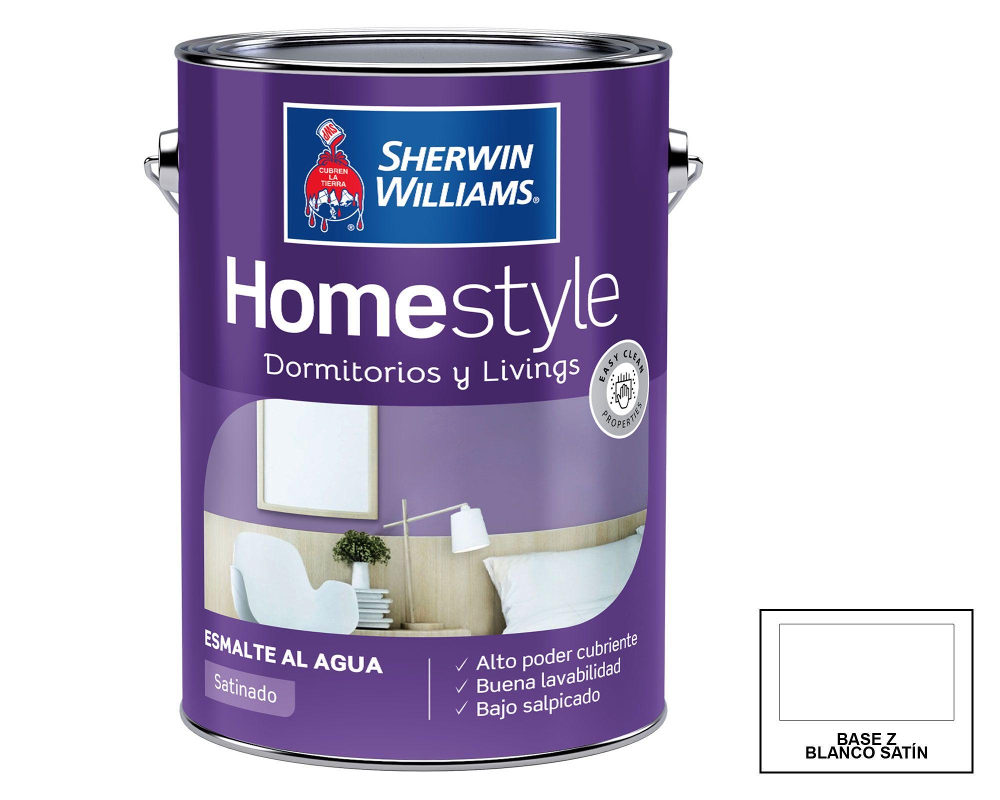 Esmalte al agua galón Home Style Base Z Satinado Sherwin Williams-0
