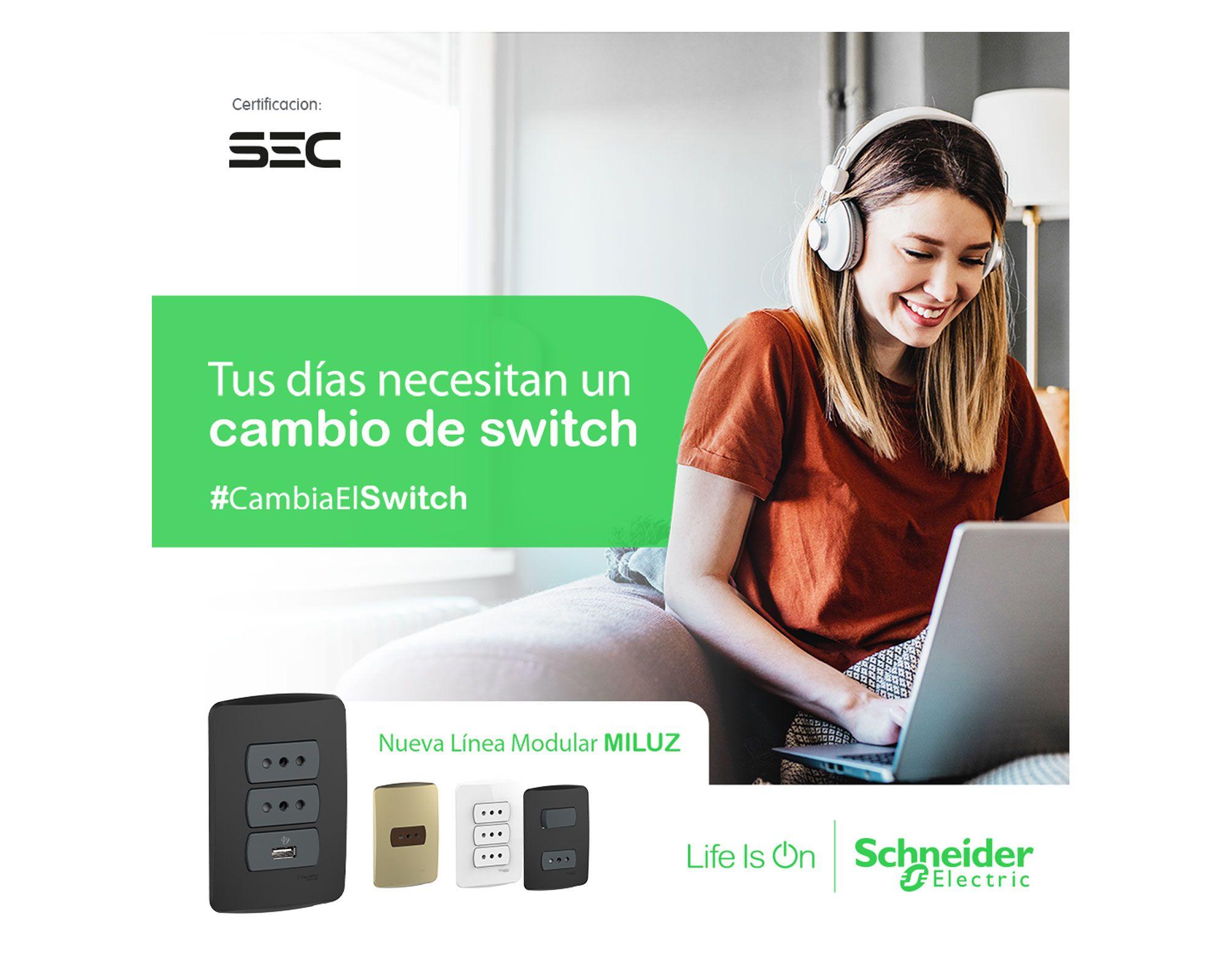 Tapa simple Miluz grafito Schneider Electric-1