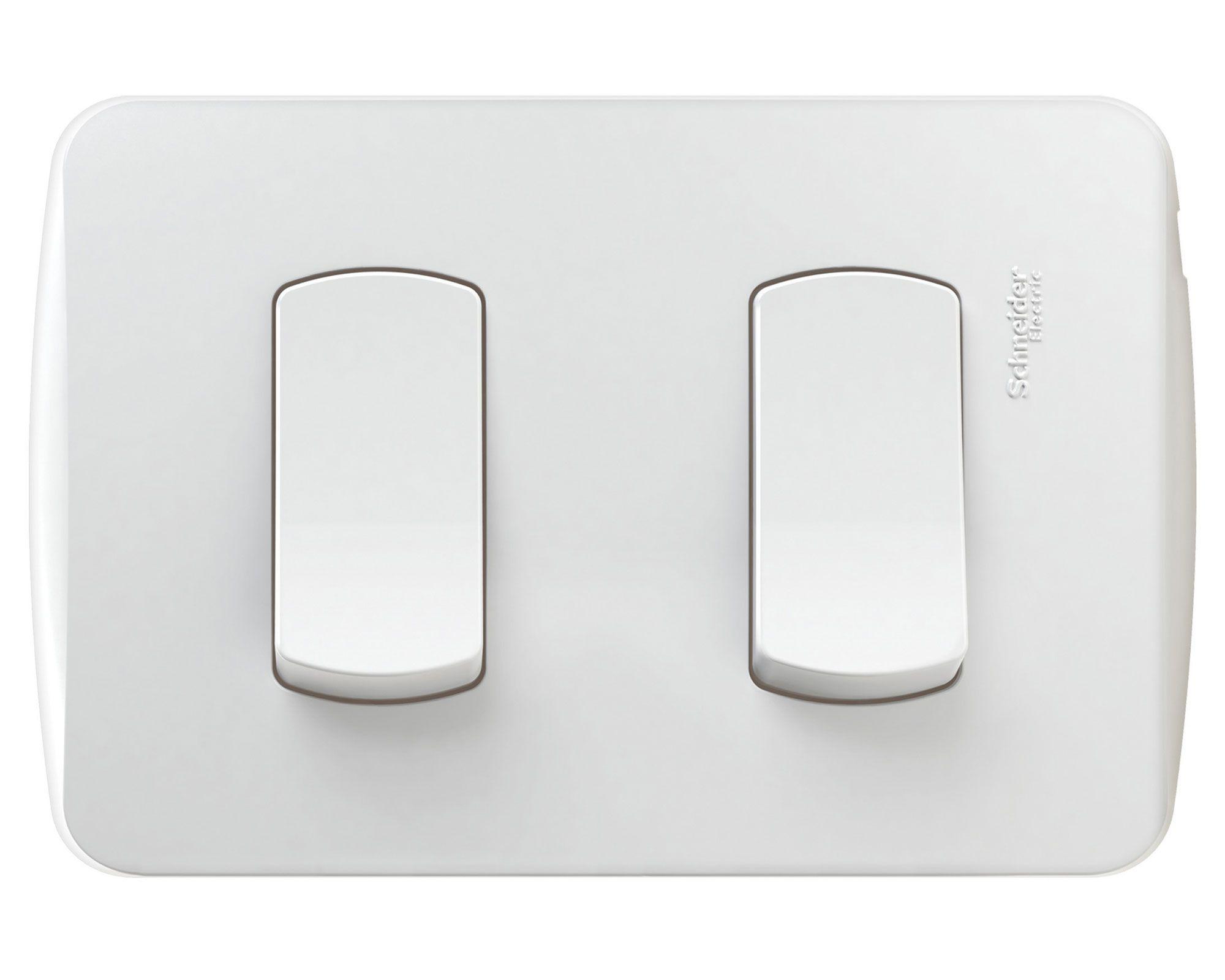 Interruptor doble 9/15 16A Miluz blanco Schneider Electric-0