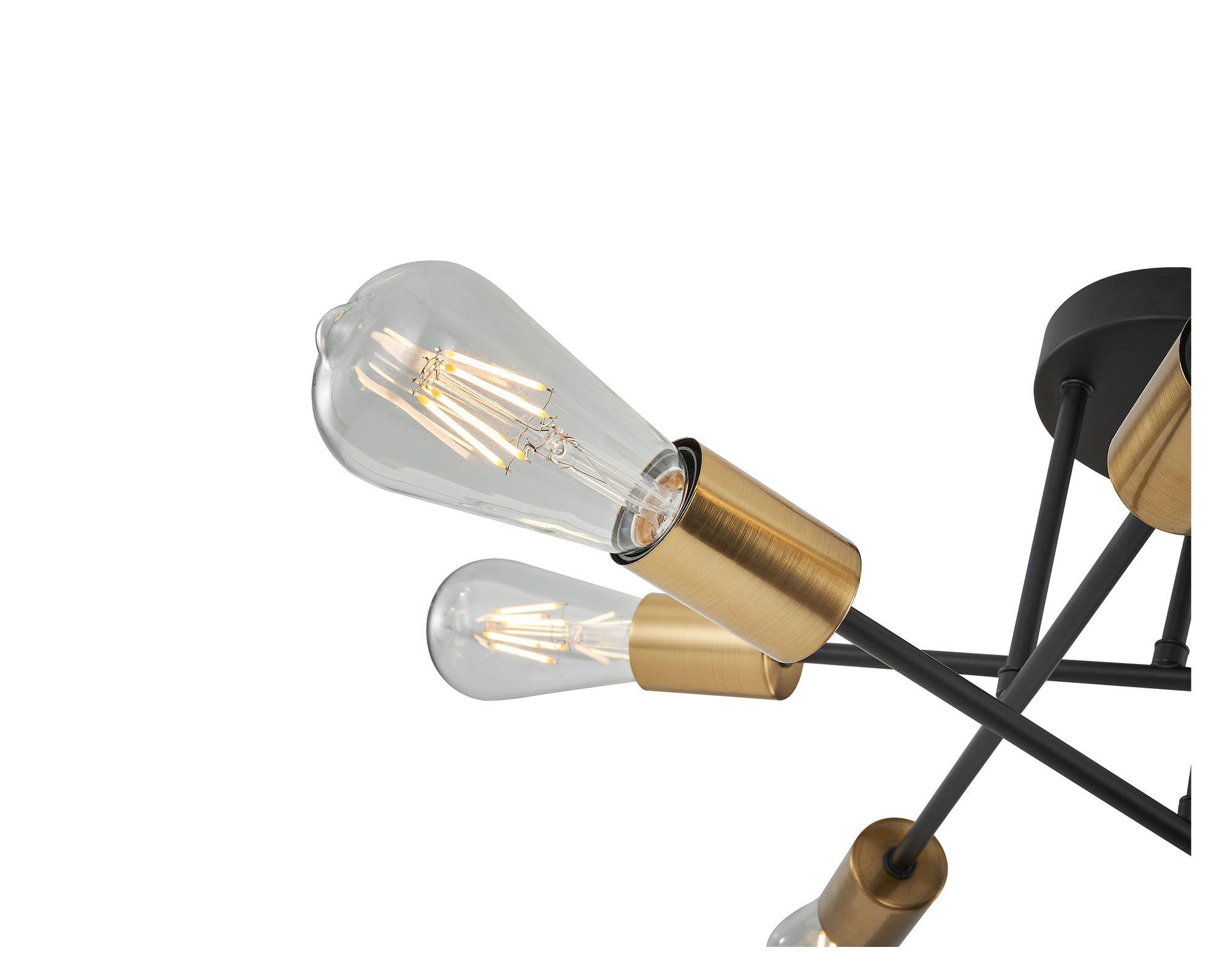 Lámpara techo Liezen E27 6L-2