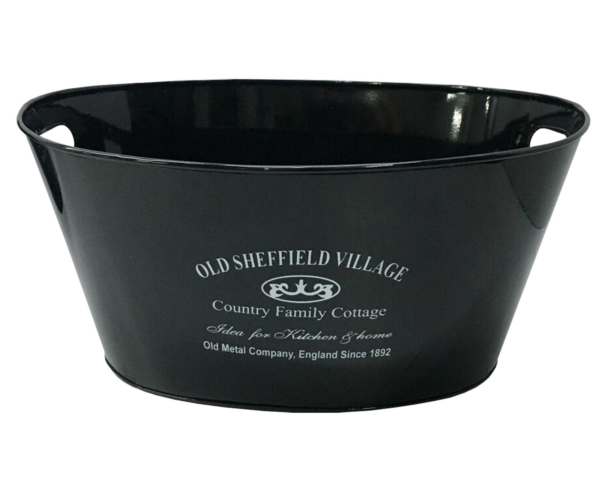 Hielera 750 ml Oval XL negro-0